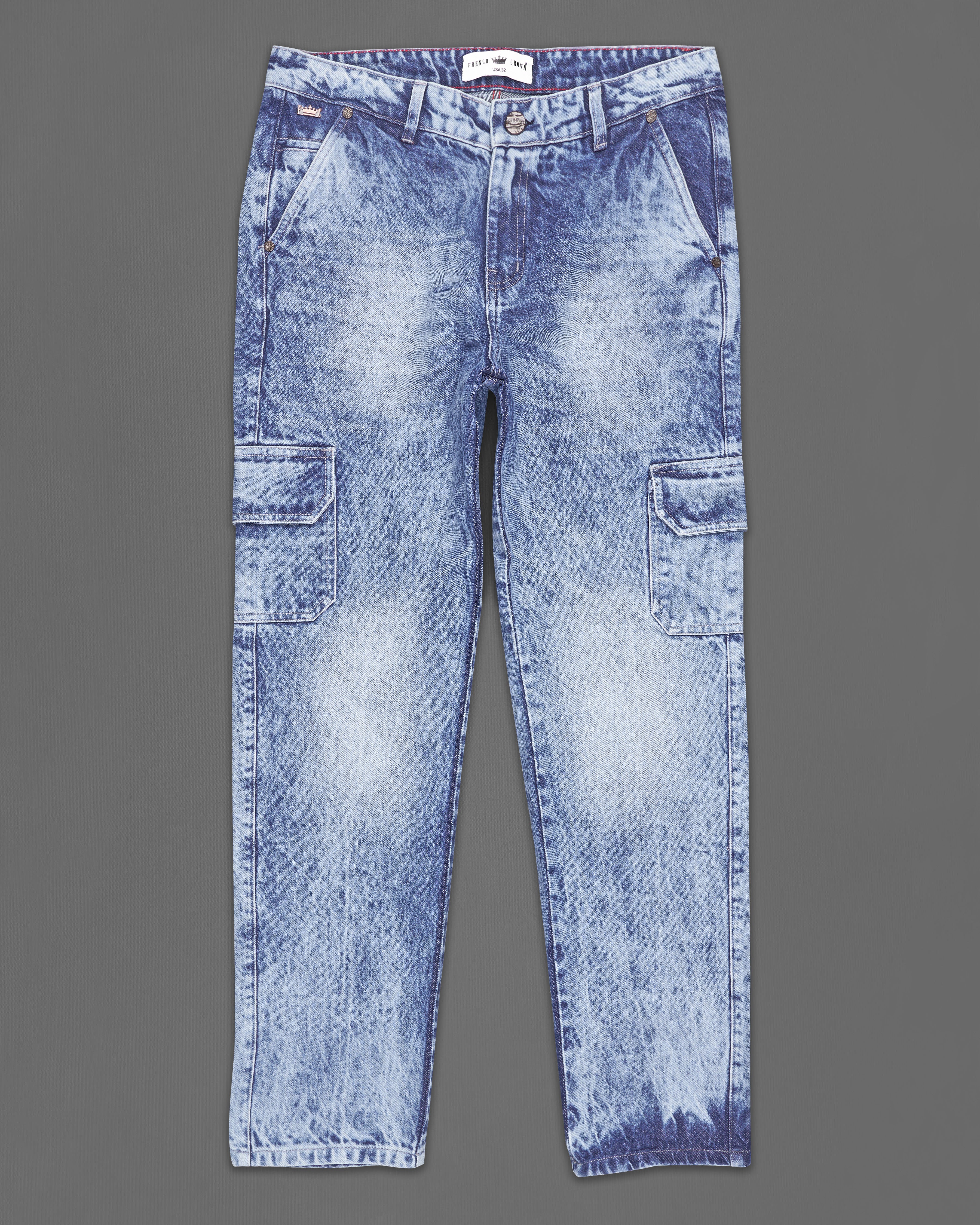 Slate Blue Stone Washed Denim J174-32, J174-34, J174-36, J174-38, J174-40