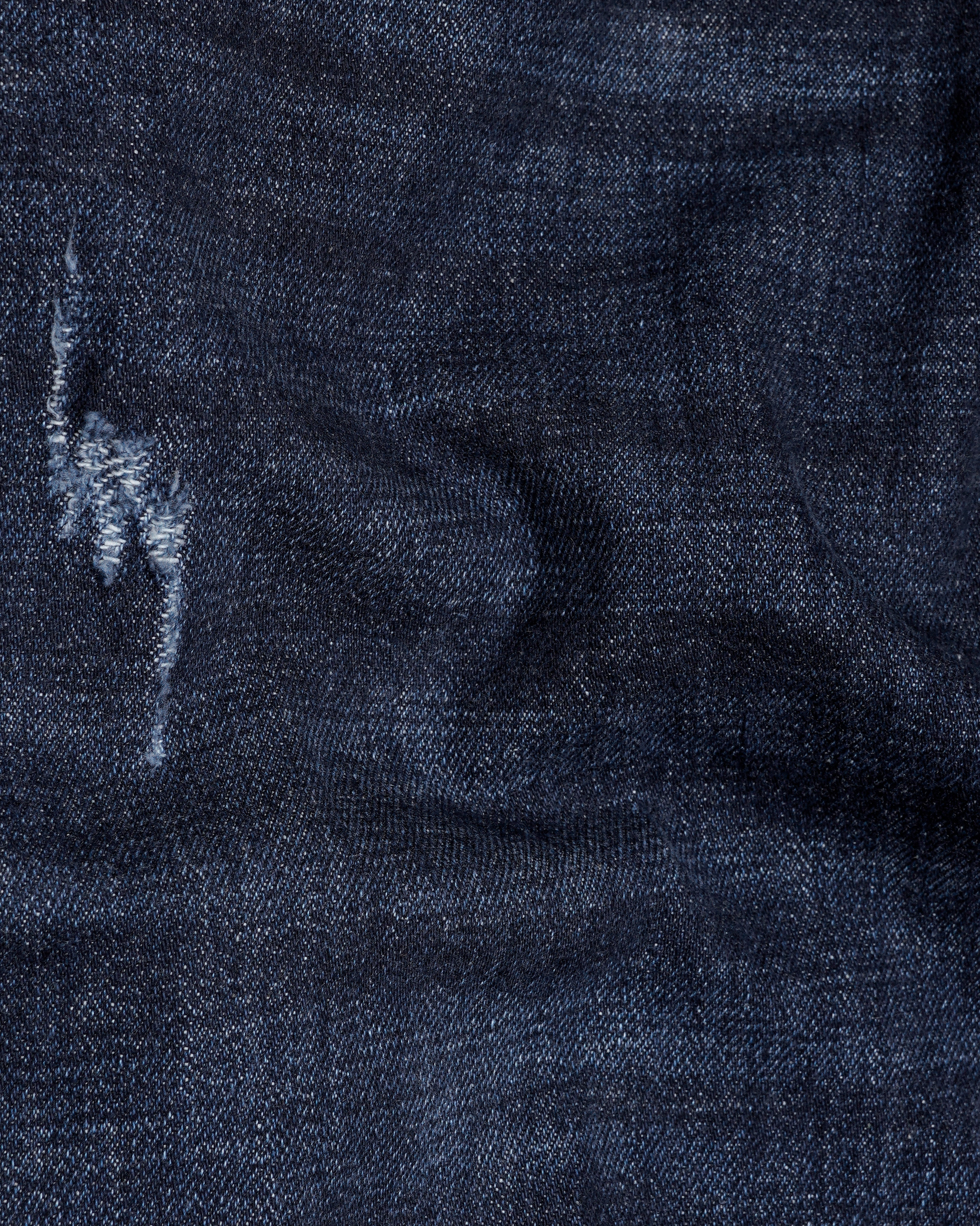 Gunmetal Blue Whiskering Wash Mildly Distressed Denim J199-30, J199-32, J199-34, J199-36, J199-38, J199-40