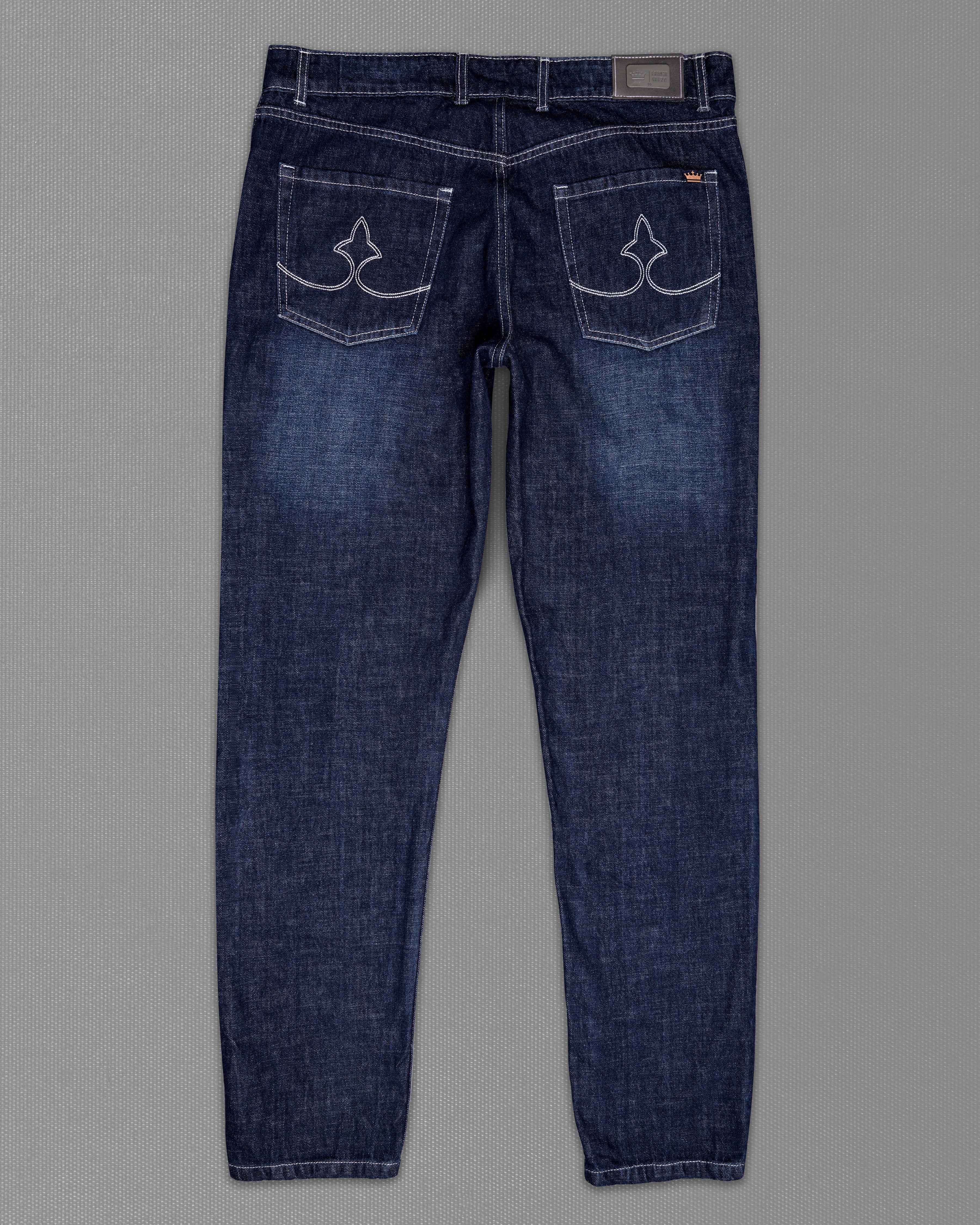 Gunmetal Blue Whiskering Wash Mildly Distressed Denim J199-30, J199-32, J199-34, J199-36, J199-38, J199-40