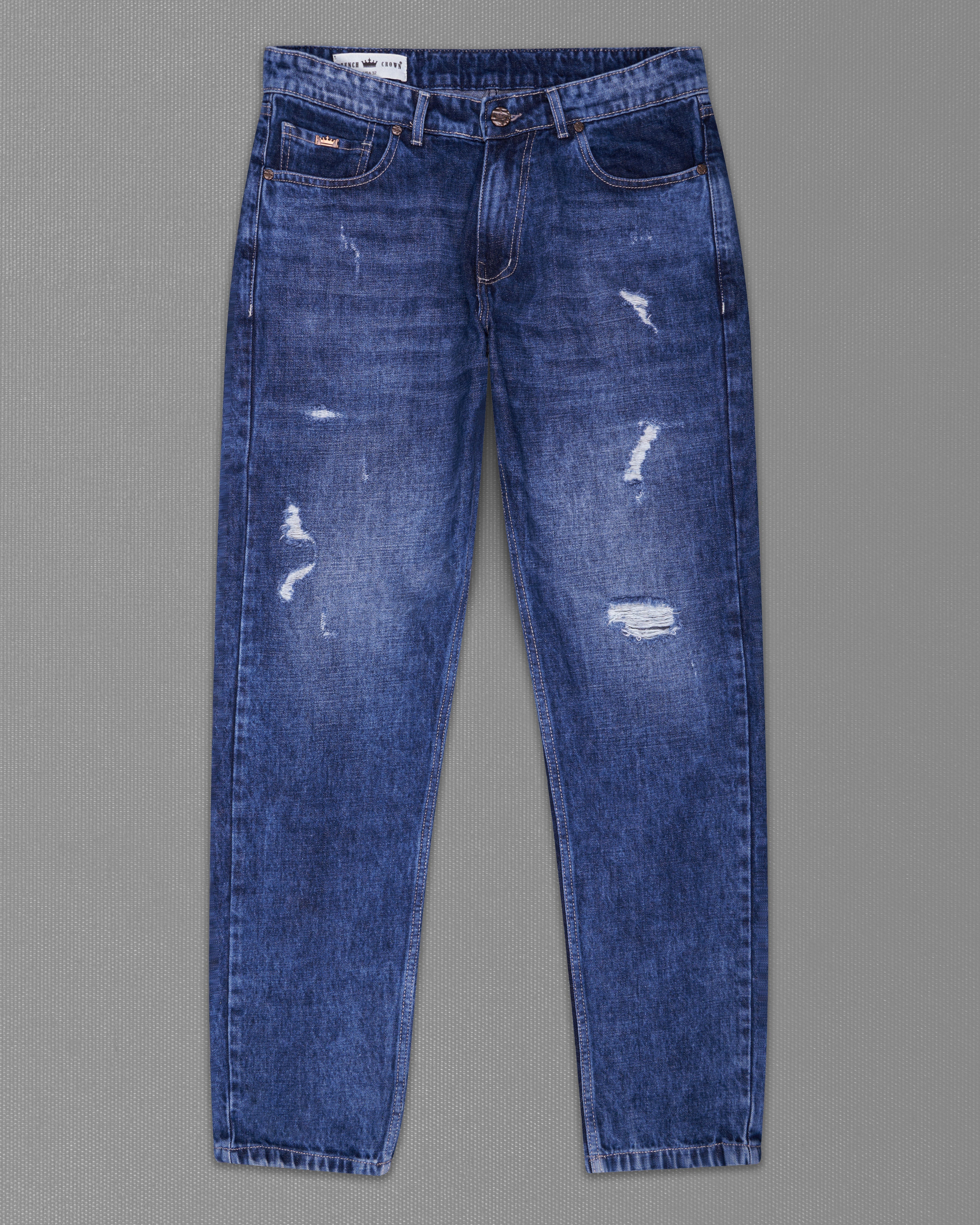 Rhino Blue Whiskering Wash Mildly Distressed Denim J200-30, J200-32, J200-34, J200-36, J200-38, J200-40