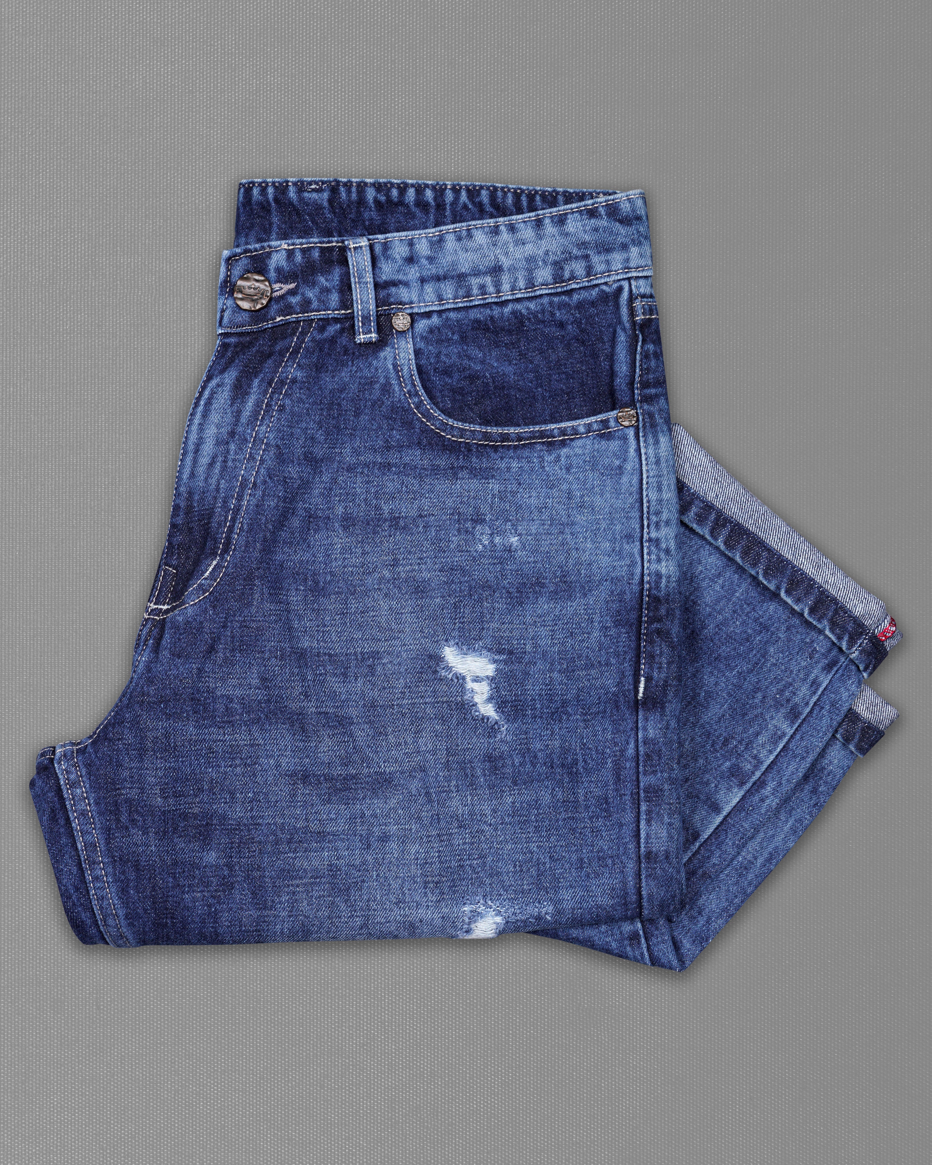 Rhino Blue Whiskering Wash Mildly Distressed Denim J200-30, J200-32, J200-34, J200-36, J200-38, J200-40