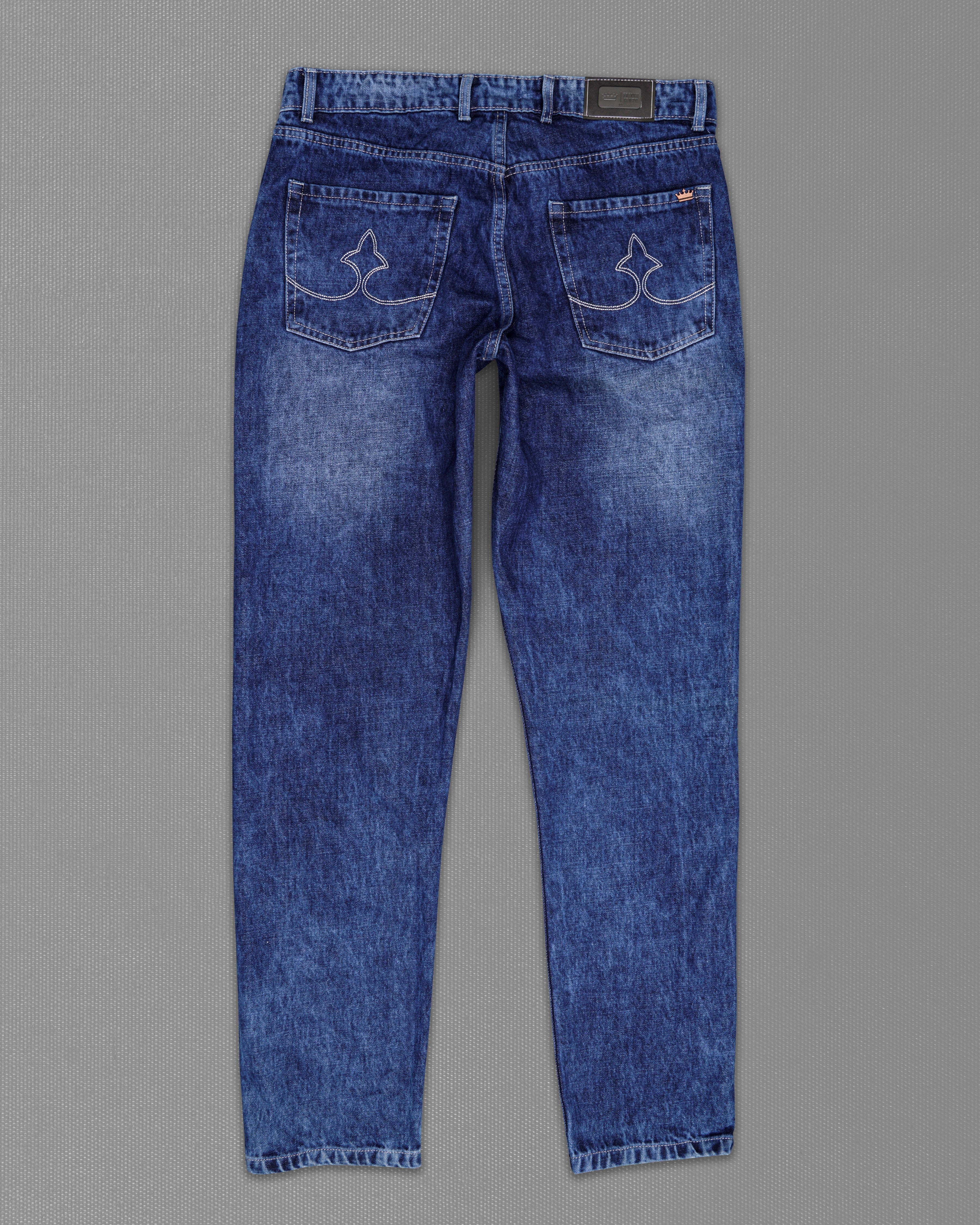 Rhino Blue Whiskering Wash Mildly Distressed Denim J200-30, J200-32, J200-34, J200-36, J200-38, J200-40