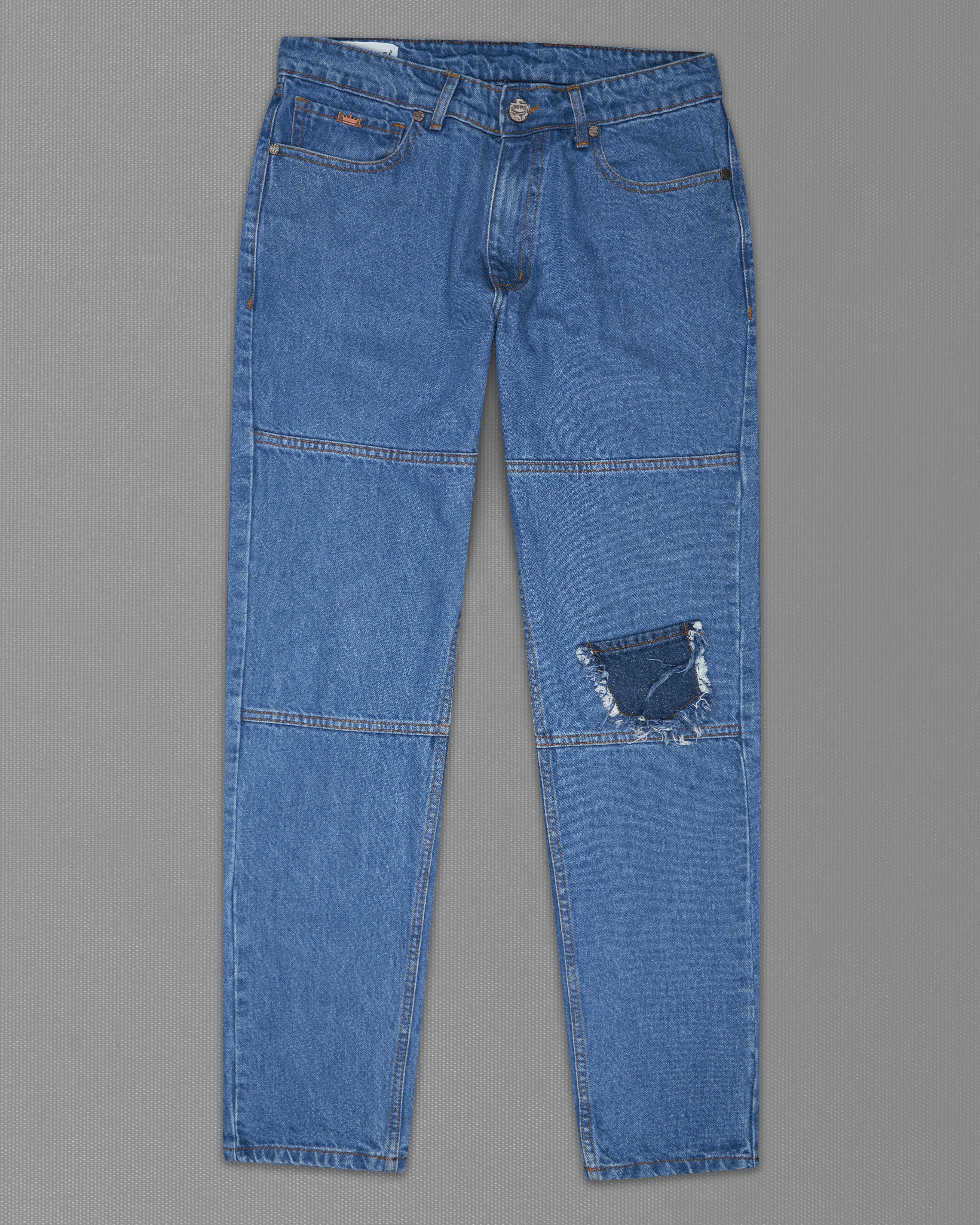 Greyish Blue Stone Wash Mildly Distressed Denim J201-30, J201-32, J201-34, J201-36, J201-38, J201-40