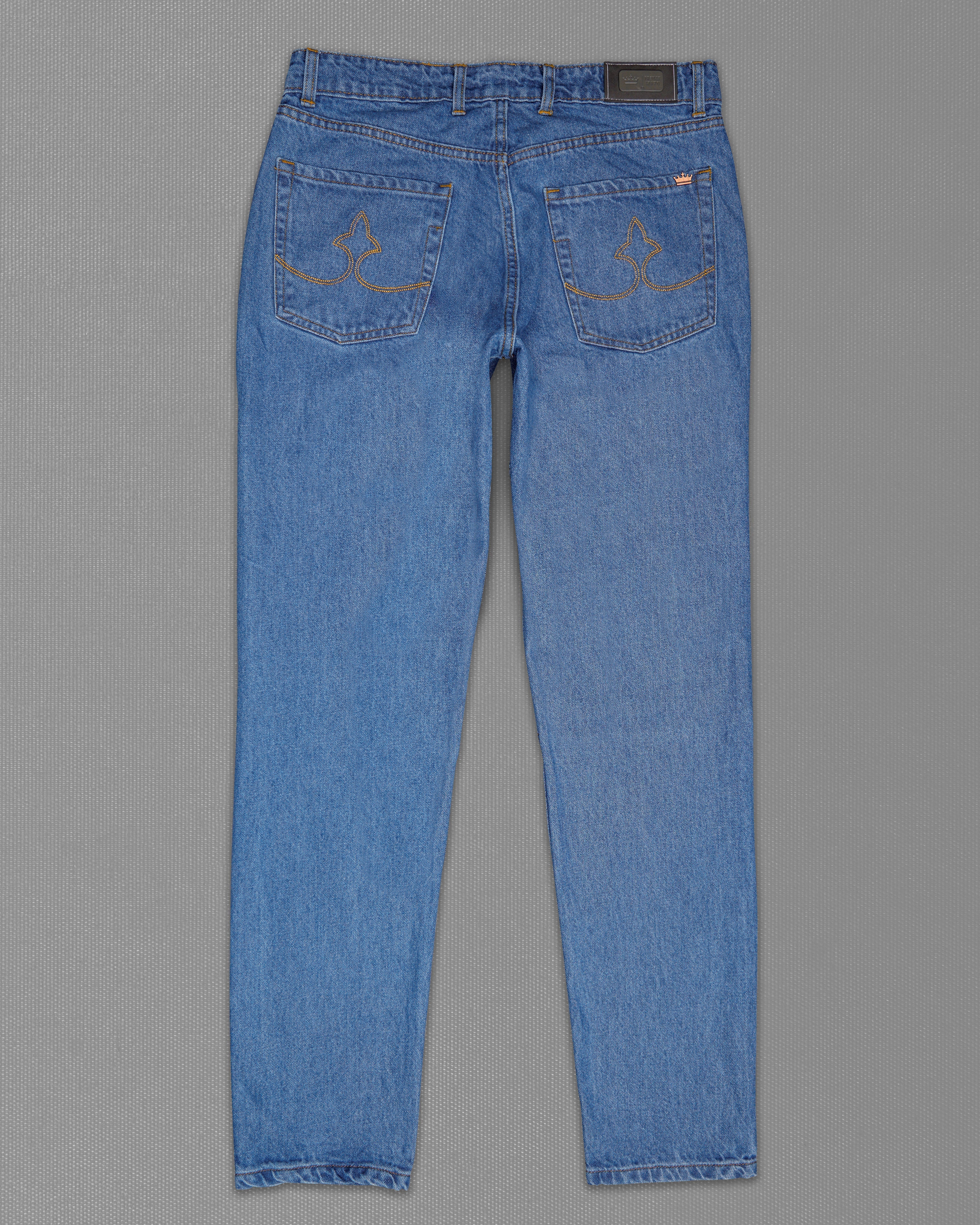 Greyish Blue Stone Wash Mildly Distressed Denim J201-30, J201-32, J201-34, J201-36, J201-38, J201-40