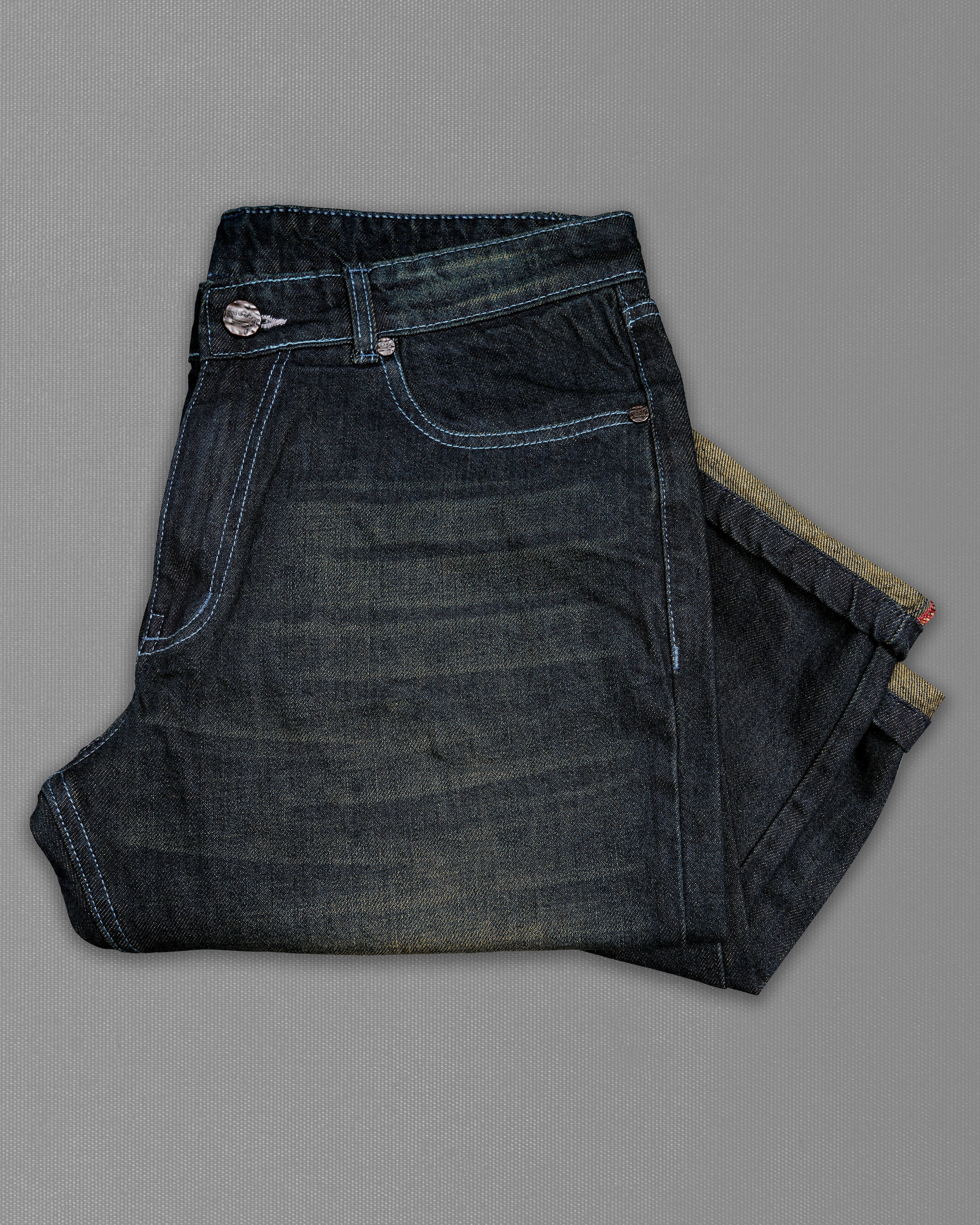 Rangoon Black with Avocado Green Stone Wash Denim J204-30, J204-32, J204-34, J204-36, J204-38, J204-40