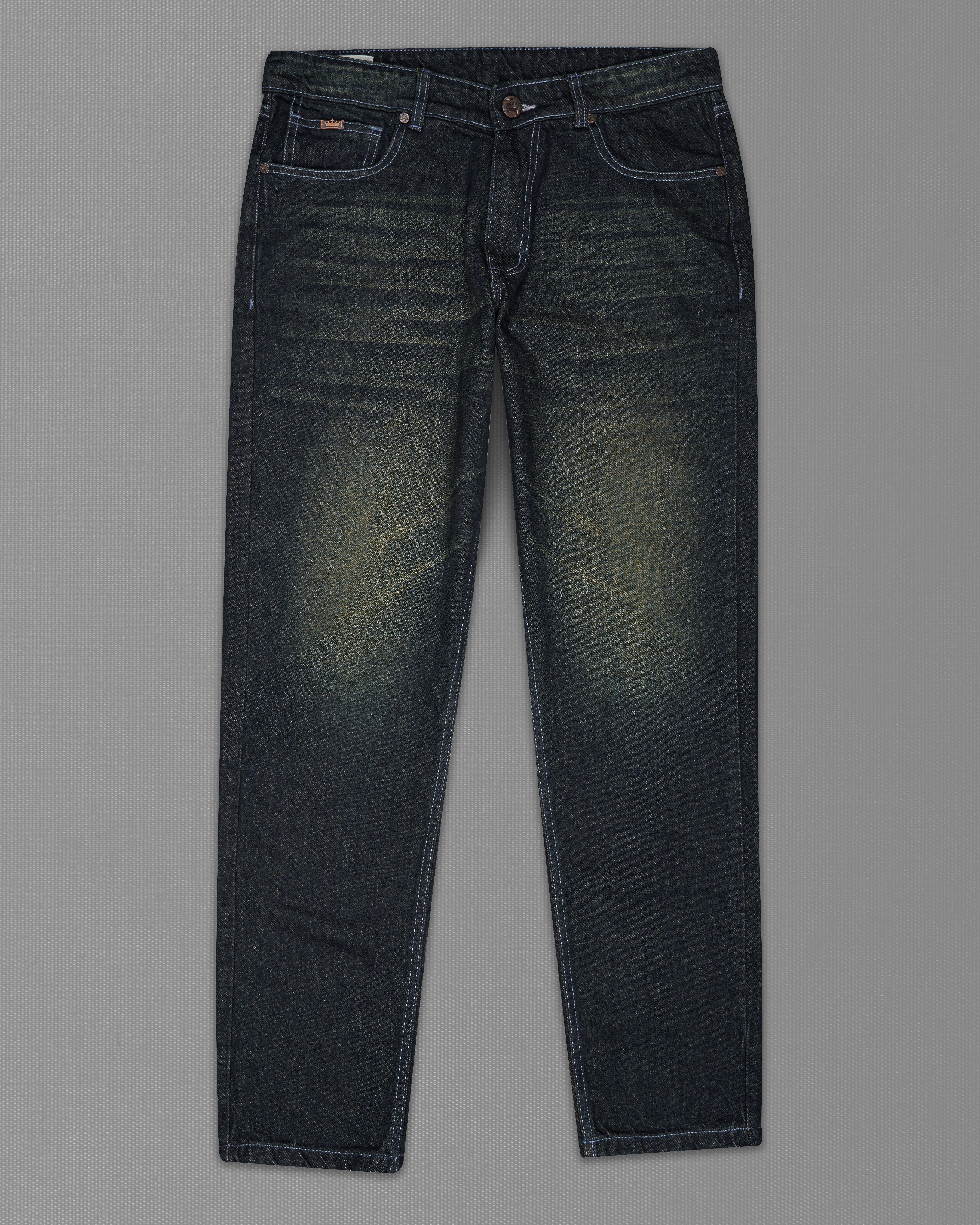 Rangoon Black with Avocado Green Stone Wash Denim J204-30, J204-32, J204-34, J204-36, J204-38, J204-40