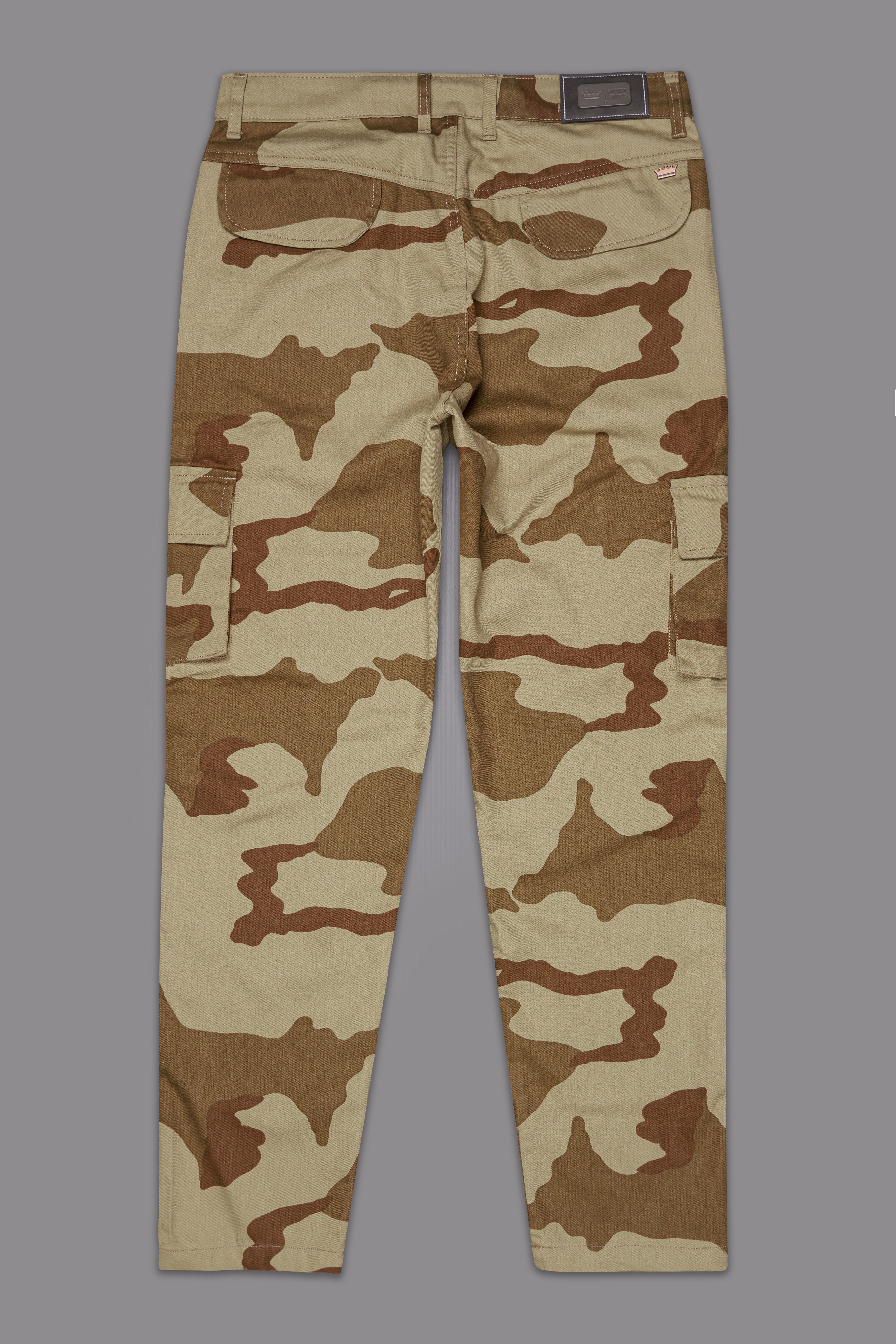 Sandrift Brown and Otter Dark Brown Camouflage Cargo Denim J233-30, J233-32, J233-34, J233-36, J233-38, J233-40