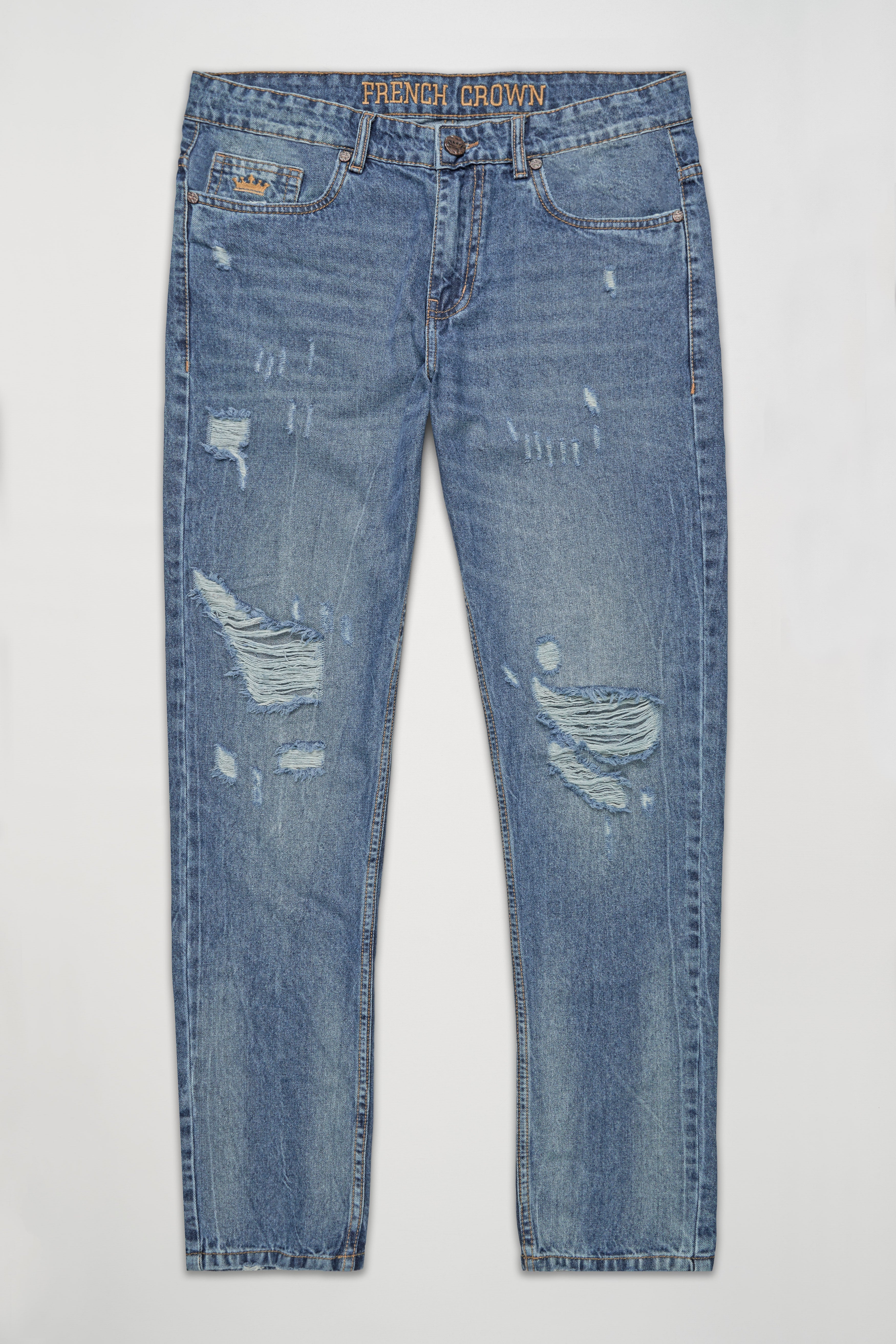 Lynch Blue Mildly Distressed Stone Wash Denim J237-30, J237-32, J237-34, J237-36, J237-38, J237-40