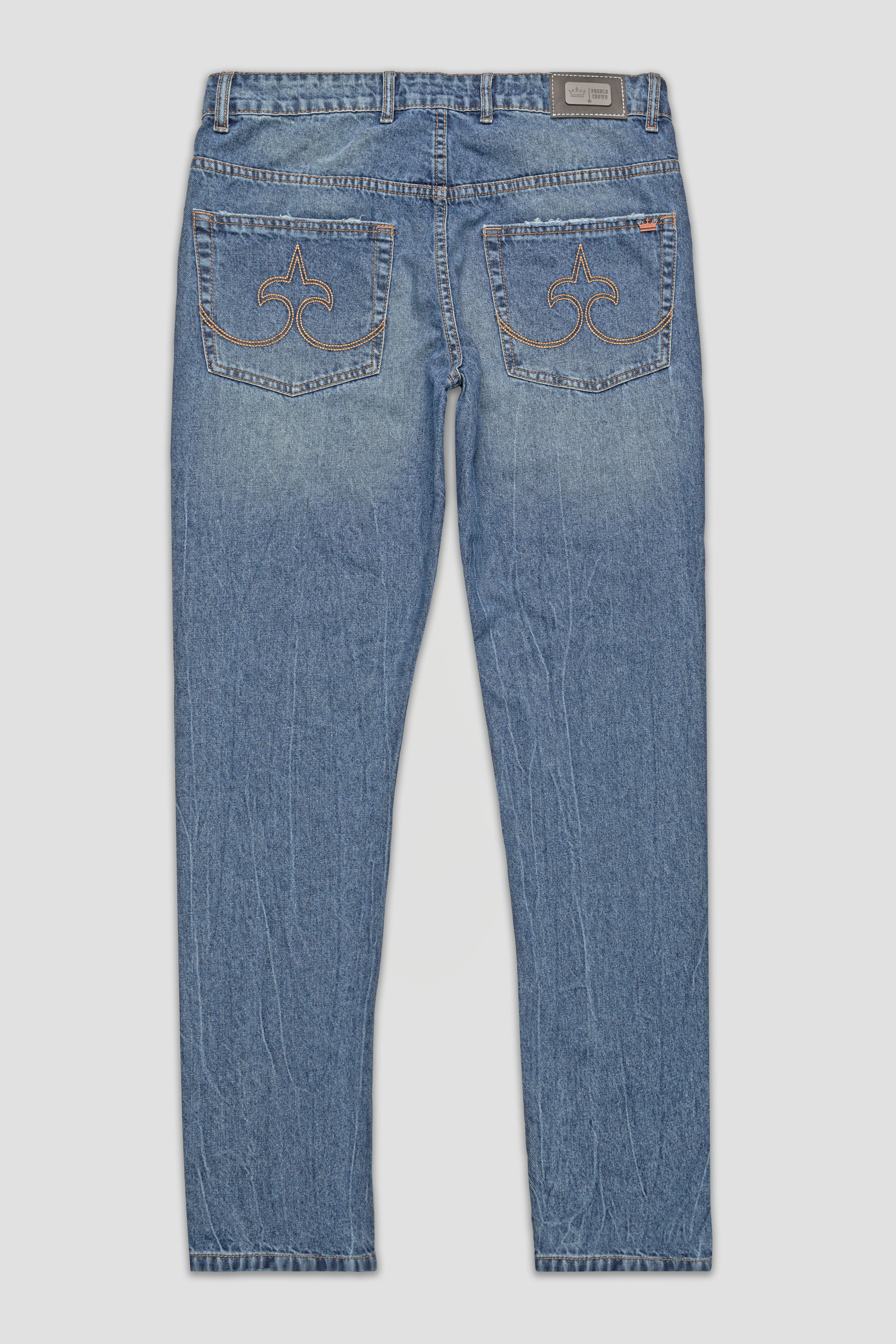 Lynch Blue Mildly Distressed Stone Wash Denim J237-30, J237-32, J237-34, J237-36, J237-38, J237-40