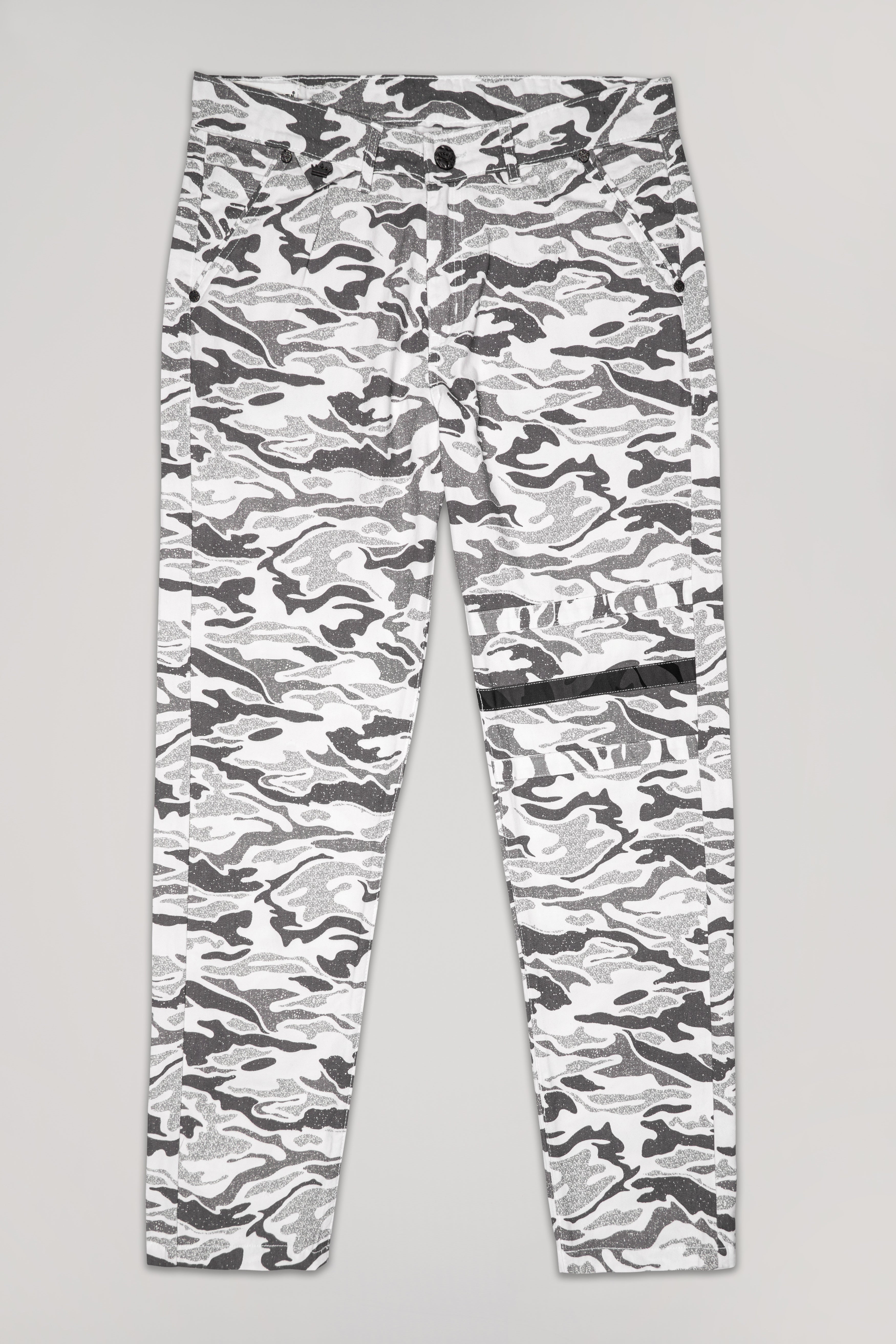 Bright White with Mist Gray Camouflage Denim J240-30, J240-32, J240-34, J240-36, J240-38, J240-40