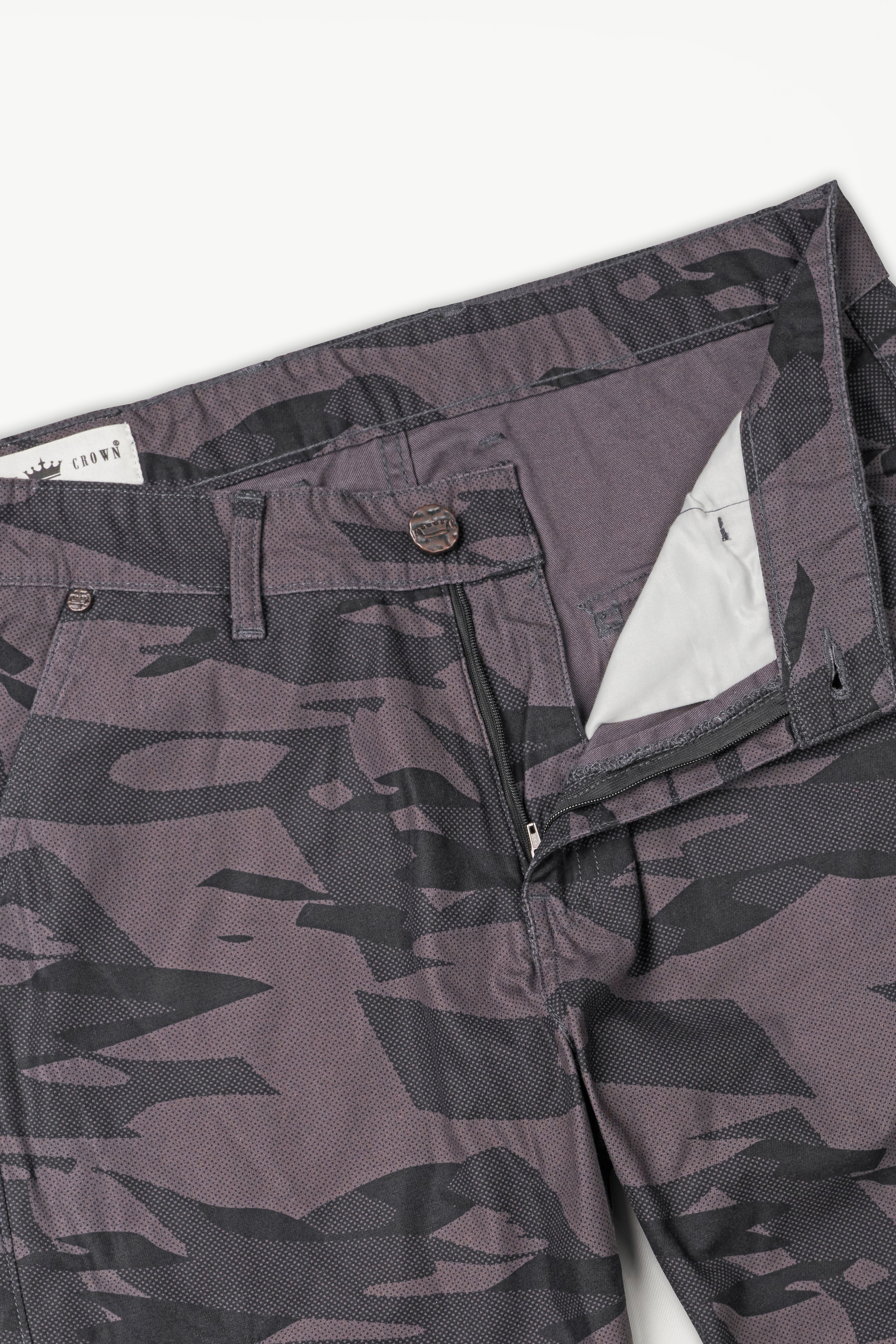 Smokey Gray and Charcoal Gray Camouflage Cargo Denim J248-30, J248-32, J248-34, J248-36, J248-38, J248-40