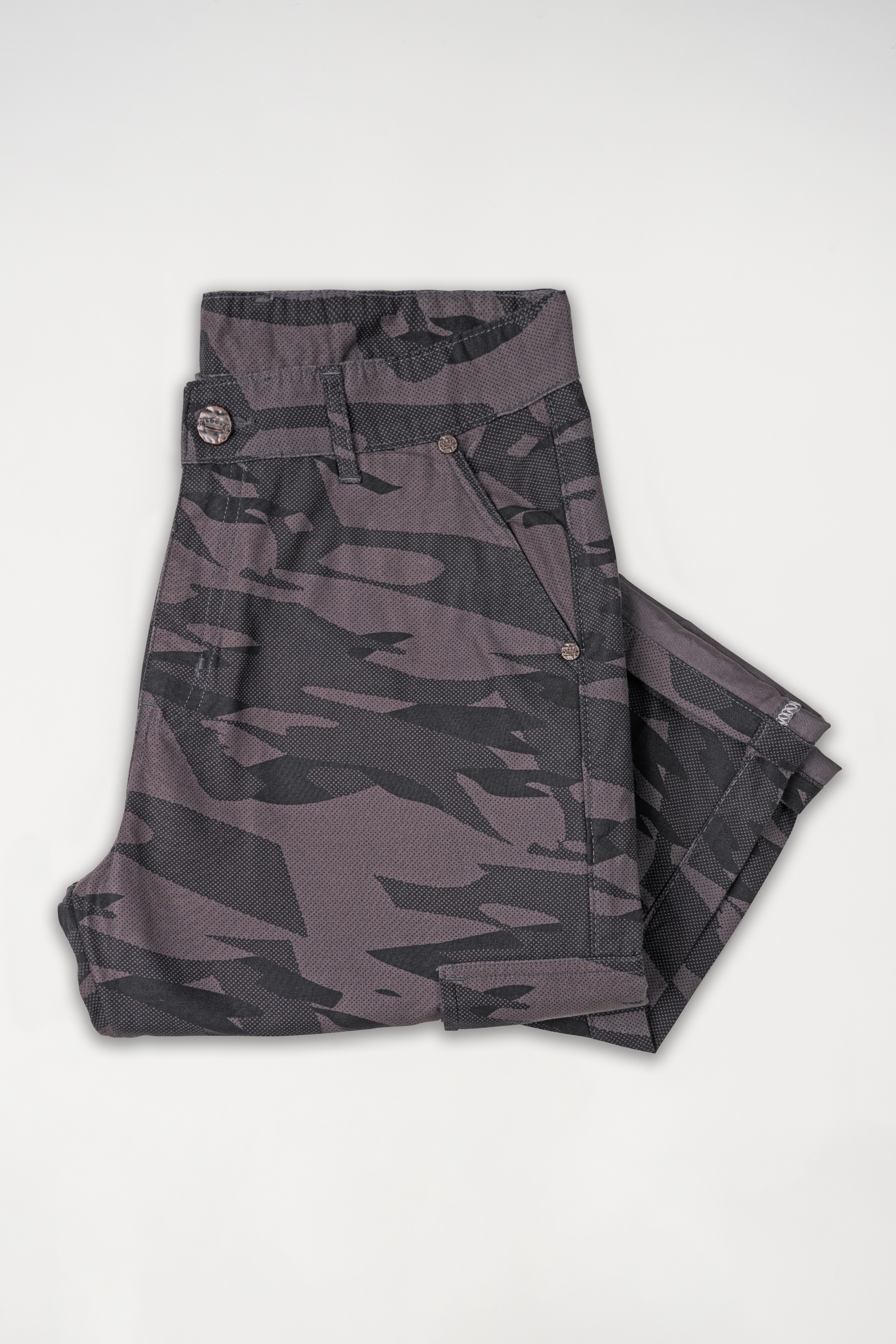 Smokey Gray and Charcoal Gray Camouflage Cargo Denim J248-30, J248-32, J248-34, J248-36, J248-38, J248-40