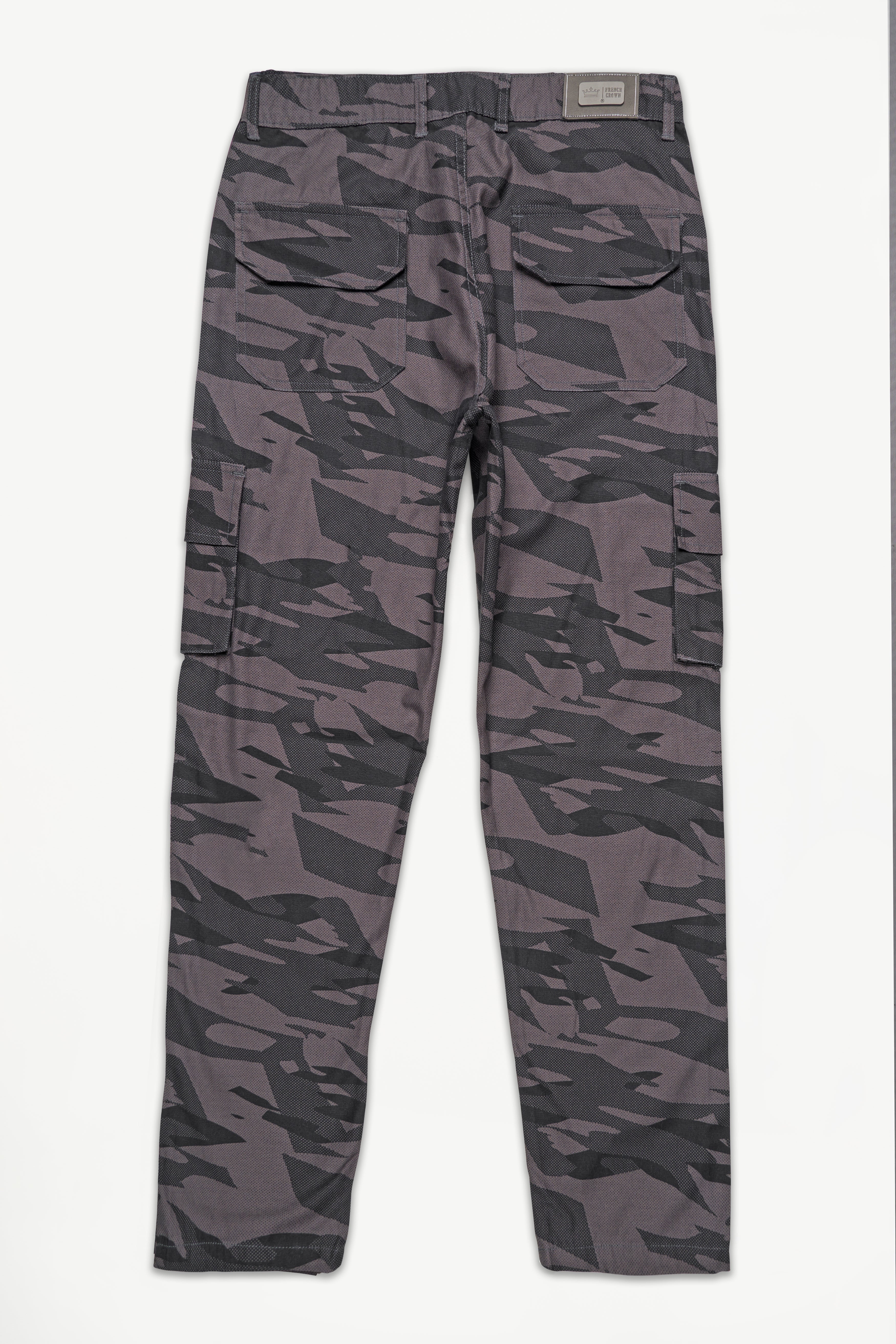 Smokey Gray and Charcoal Gray Camouflage Cargo Denim J248-30, J248-32, J248-34, J248-36, J248-38, J248-40