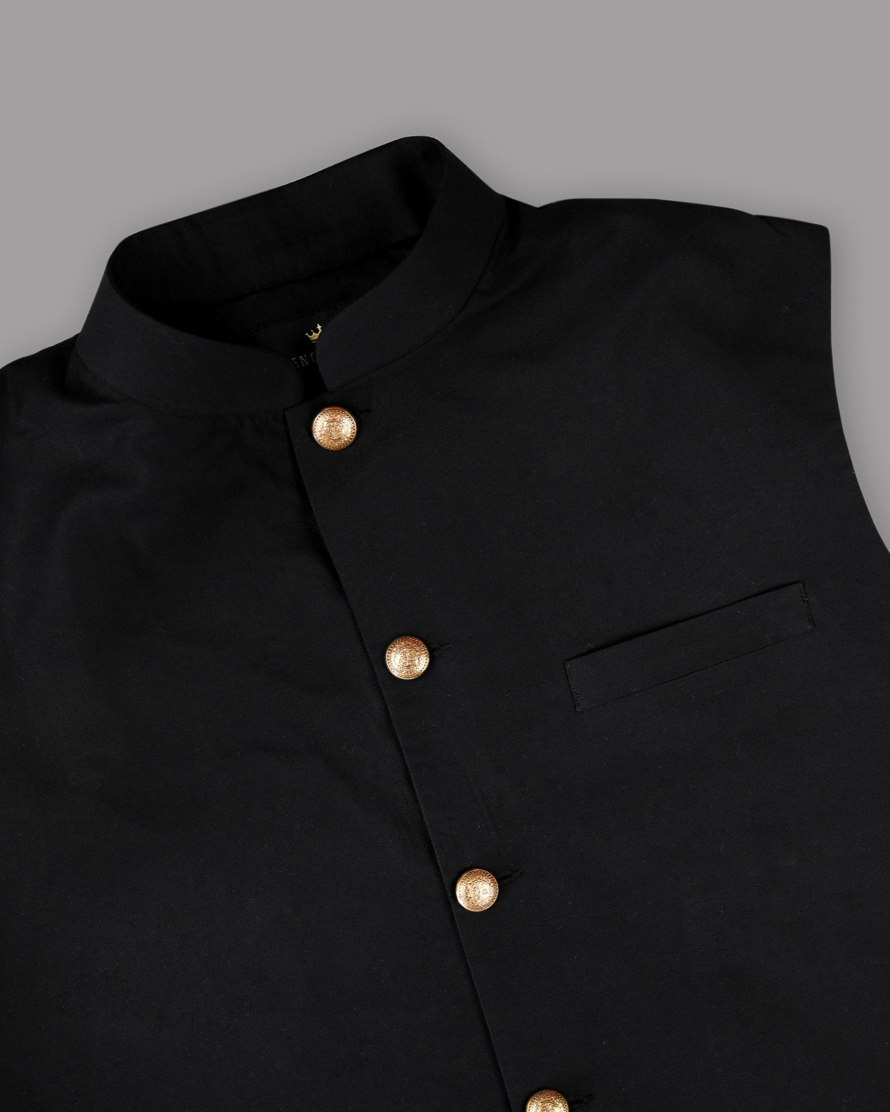 MATT BLACK PREMIUM COTTON NEHRU JACKET NJ152BG-36, NJ152BG-38, NJ152BG-40, NJ152BG-42, NJ152BG-44, NJ152BG-46, NJ152BG-48, NJ152BG-50, NJ152BG-52, NJ152BG-54, NJ152BG-56, NJ152BG-58, NJ152BG-60