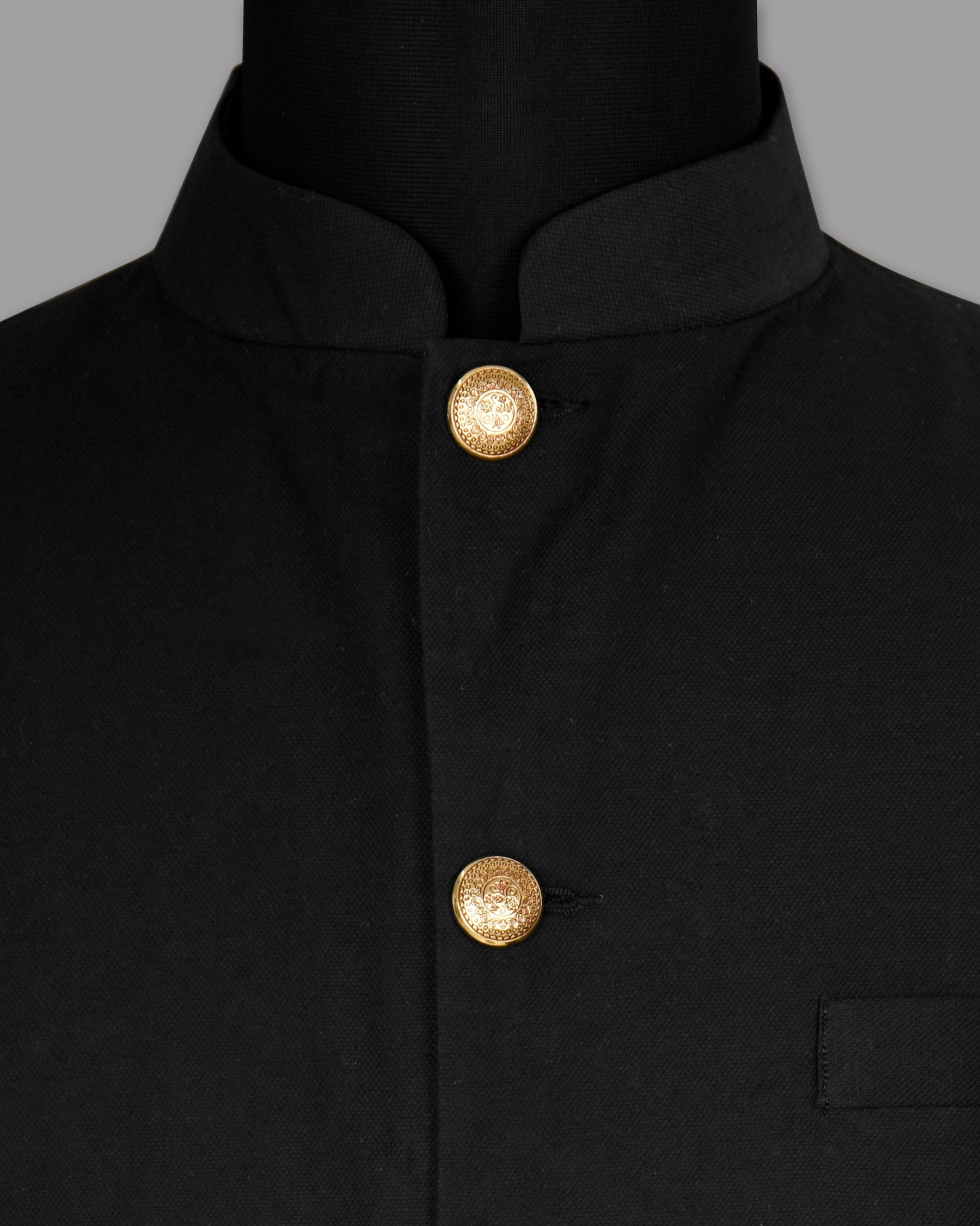 MATT BLACK PREMIUM COTTON NEHRU JACKET NJ152BG-36, NJ152BG-38, NJ152BG-40, NJ152BG-42, NJ152BG-44, NJ152BG-46, NJ152BG-48, NJ152BG-50, NJ152BG-52, NJ152BG-54, NJ152BG-56, NJ152BG-58, NJ152BG-60