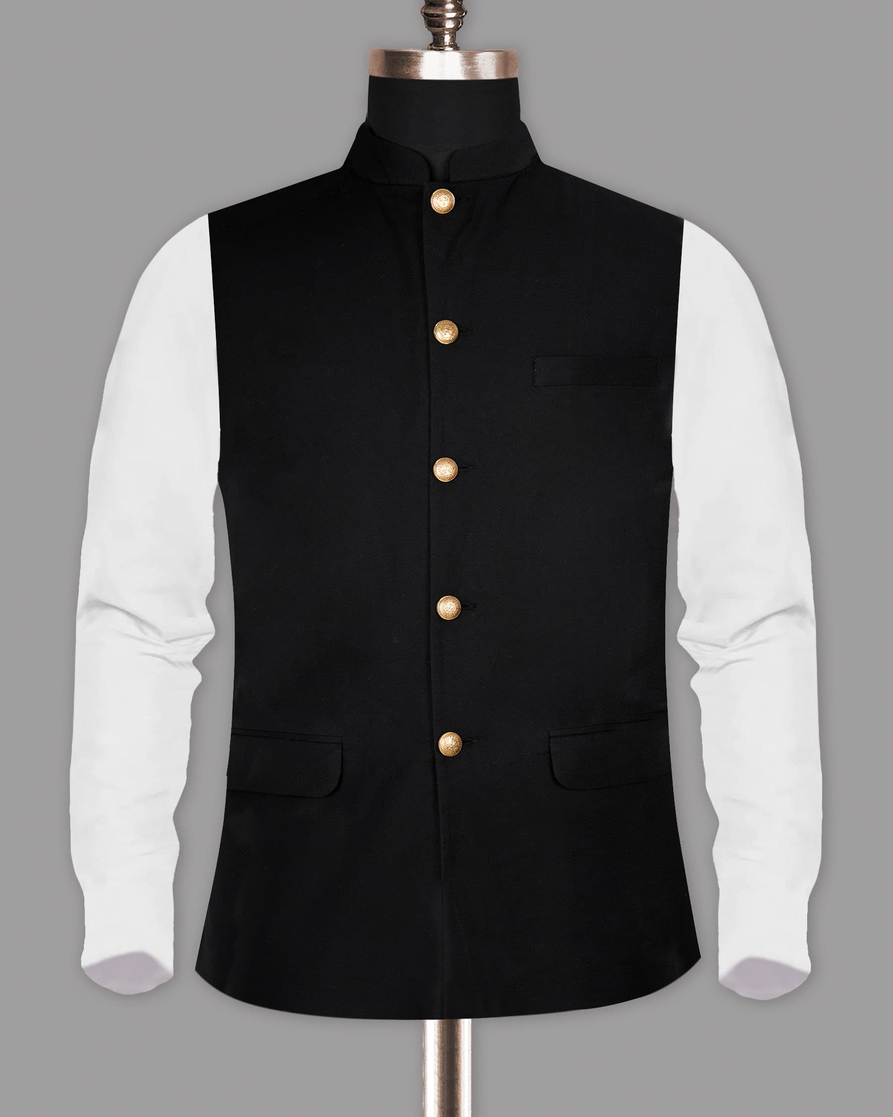 MATT BLACK PREMIUM COTTON NEHRU JACKET NJ152BG-36, NJ152BG-38, NJ152BG-40, NJ152BG-42, NJ152BG-44, NJ152BG-46, NJ152BG-48, NJ152BG-50, NJ152BG-52, NJ152BG-54, NJ152BG-56, NJ152BG-58, NJ152BG-60