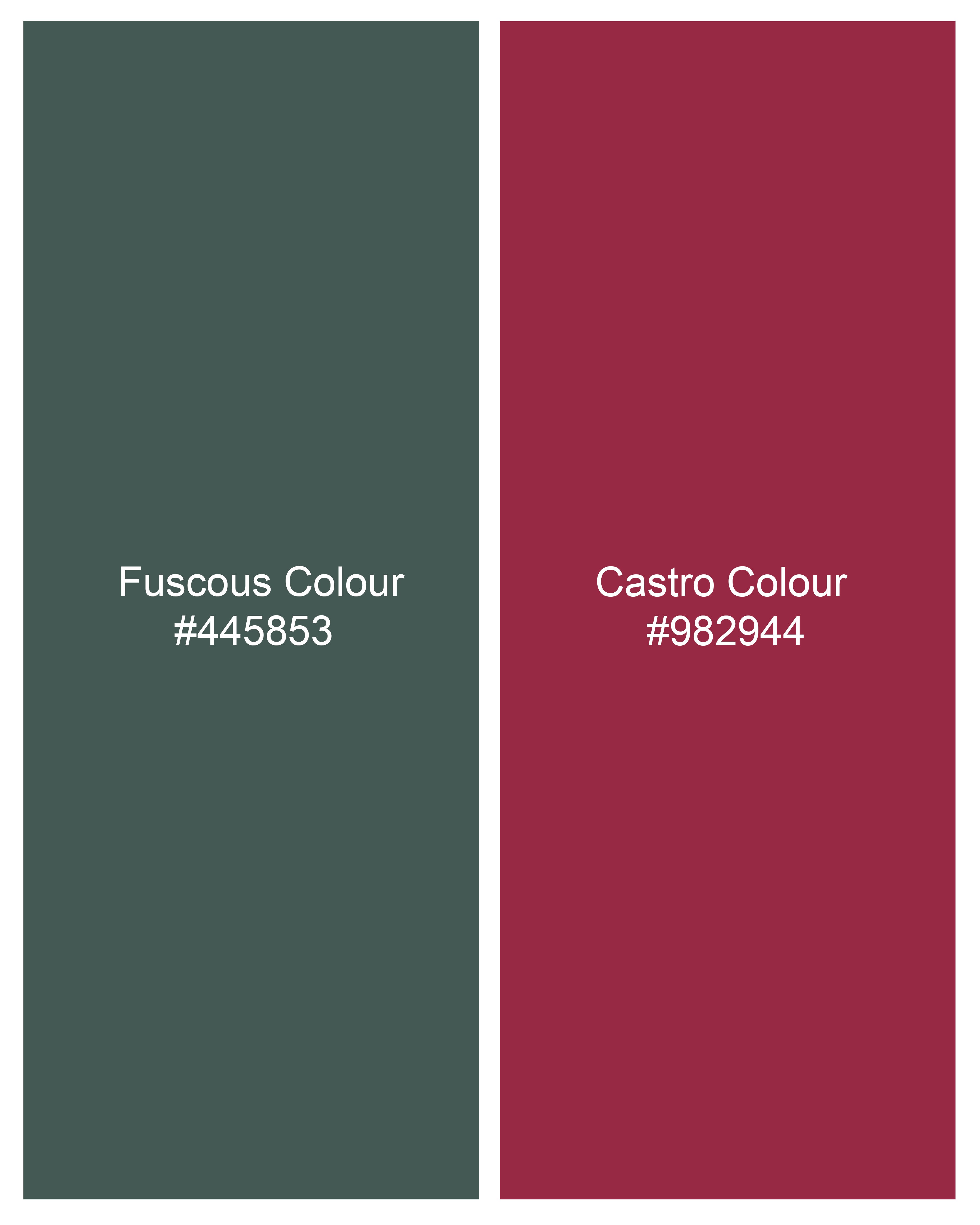 Fuscous Green with Castro Red Twill Windowpane Shirt 9087-38, 9087-H-38, 9087-39, 9087-H-39, 9087-40, 9087-H-40, 9087-42, 9087-H-42, 9087-44, 9087-H-44, 9087-46, 9087-H-46, 9087-48, 9087-H-48, 9087-50, 9087-H-50, 9087-52, 9087-H-52