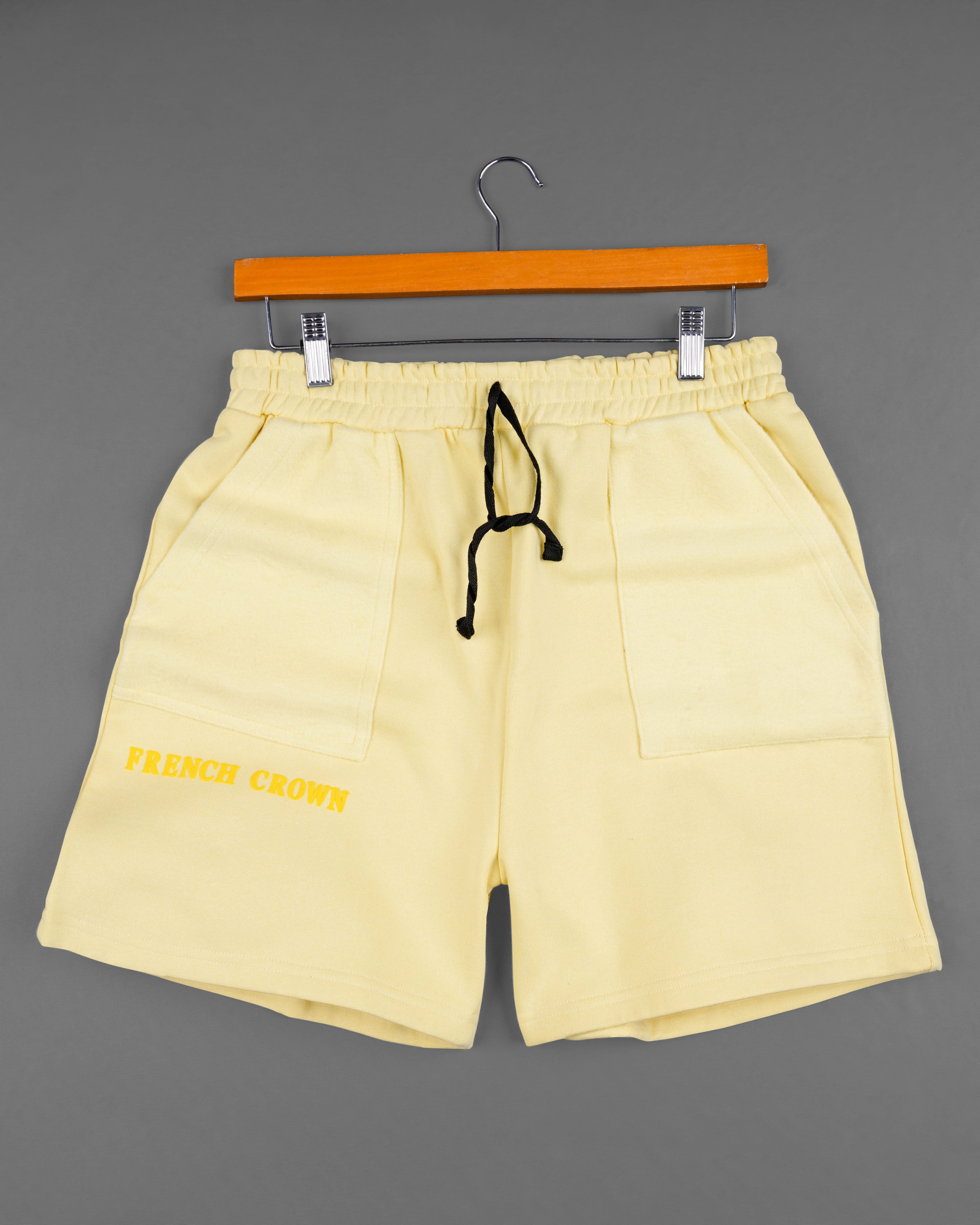 Marzipan Yellow Premium Cotton  Shorts SR172-28, SR172-30, SR172-32, SR172-34, SR172-36, SR172-38, SR172-40, SR172-42, SR172-44