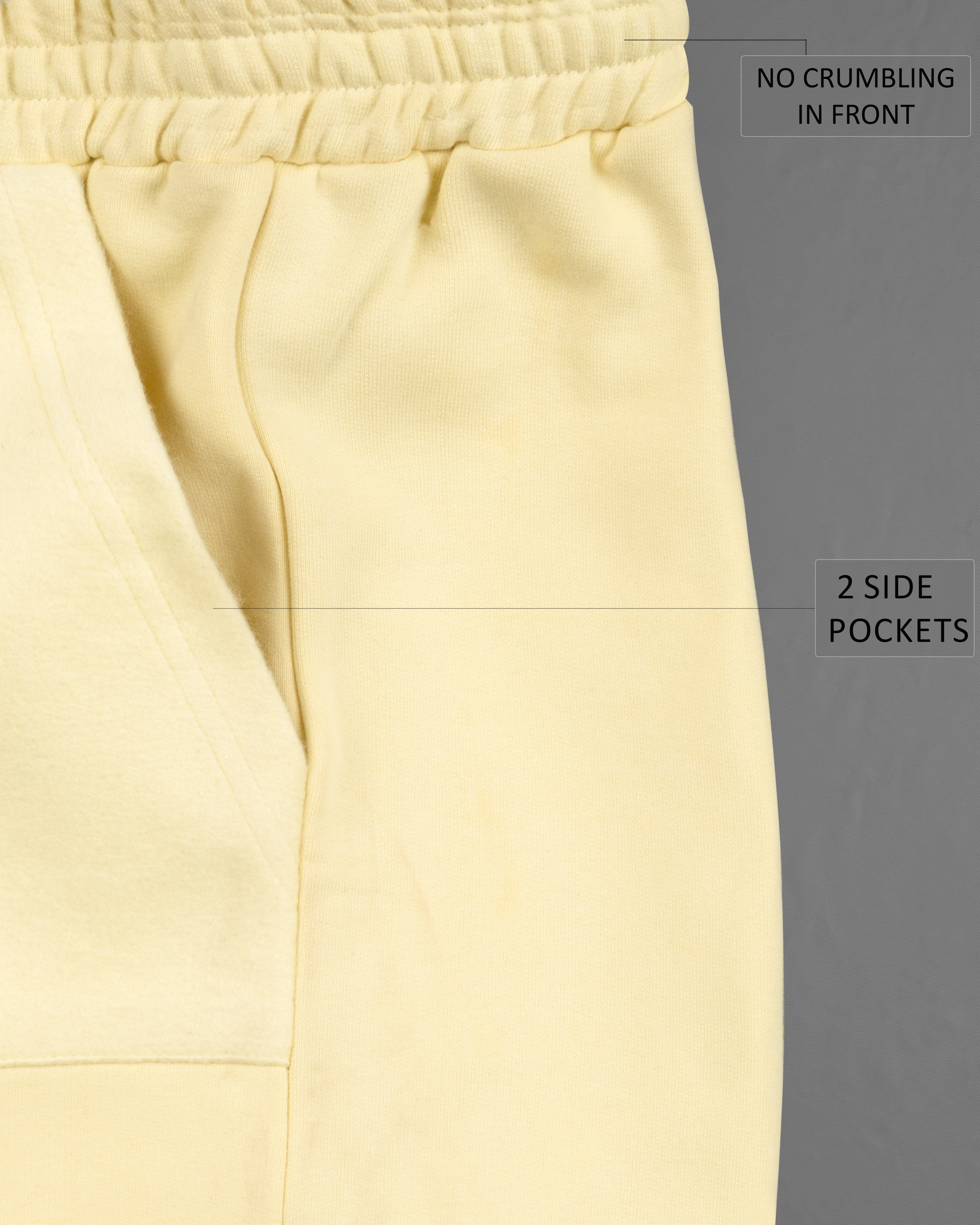 Marzipan Yellow Premium Cotton  Shorts SR172-28, SR172-30, SR172-32, SR172-34, SR172-36, SR172-38, SR172-40, SR172-42, SR172-44