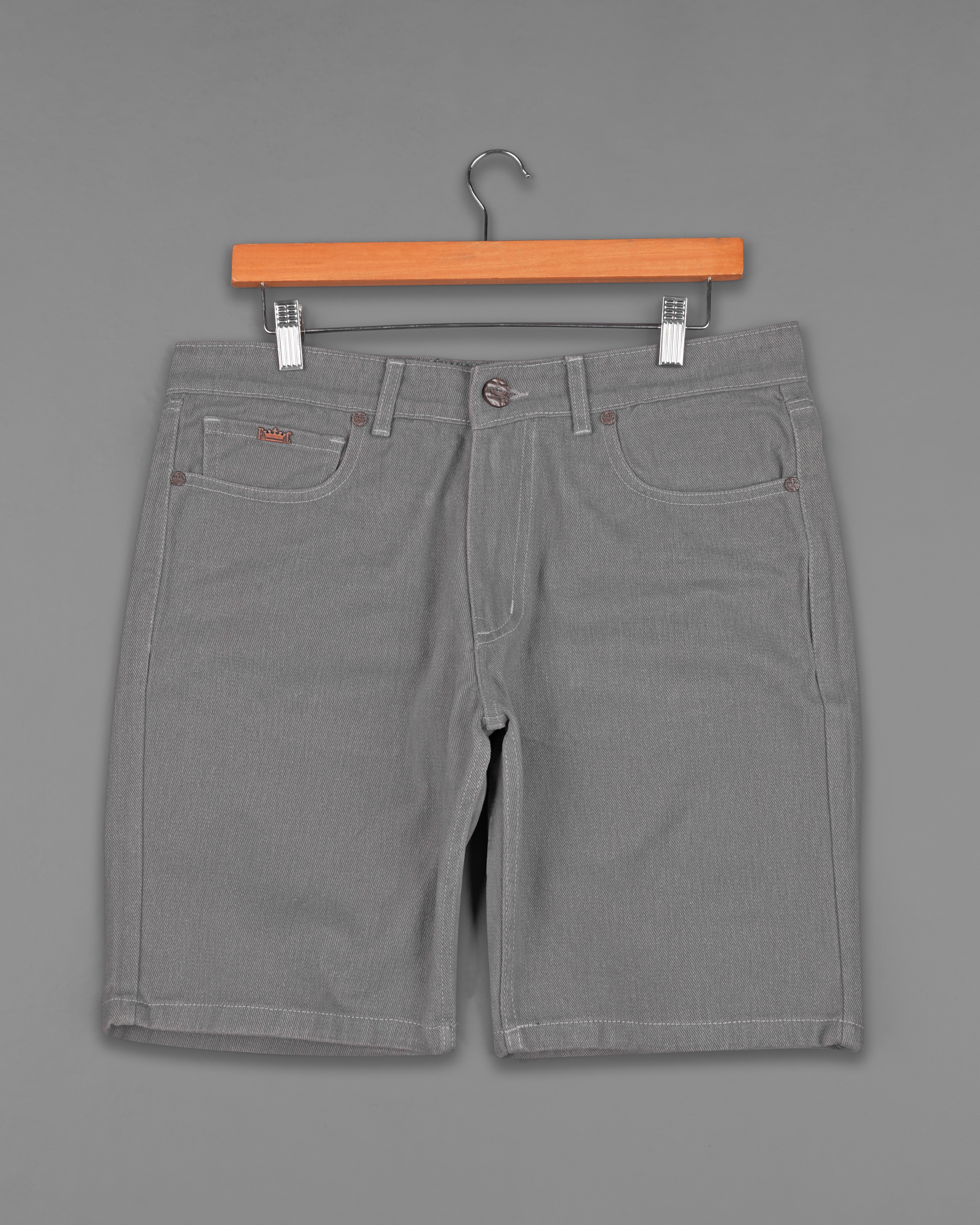 Concord Gray Rinse Wash Denim Shorts SR215-28, SR215-30, SR215-32, SR215-34, SR215-36, SR215-38, SR215-40, SR215-42, SR215-44