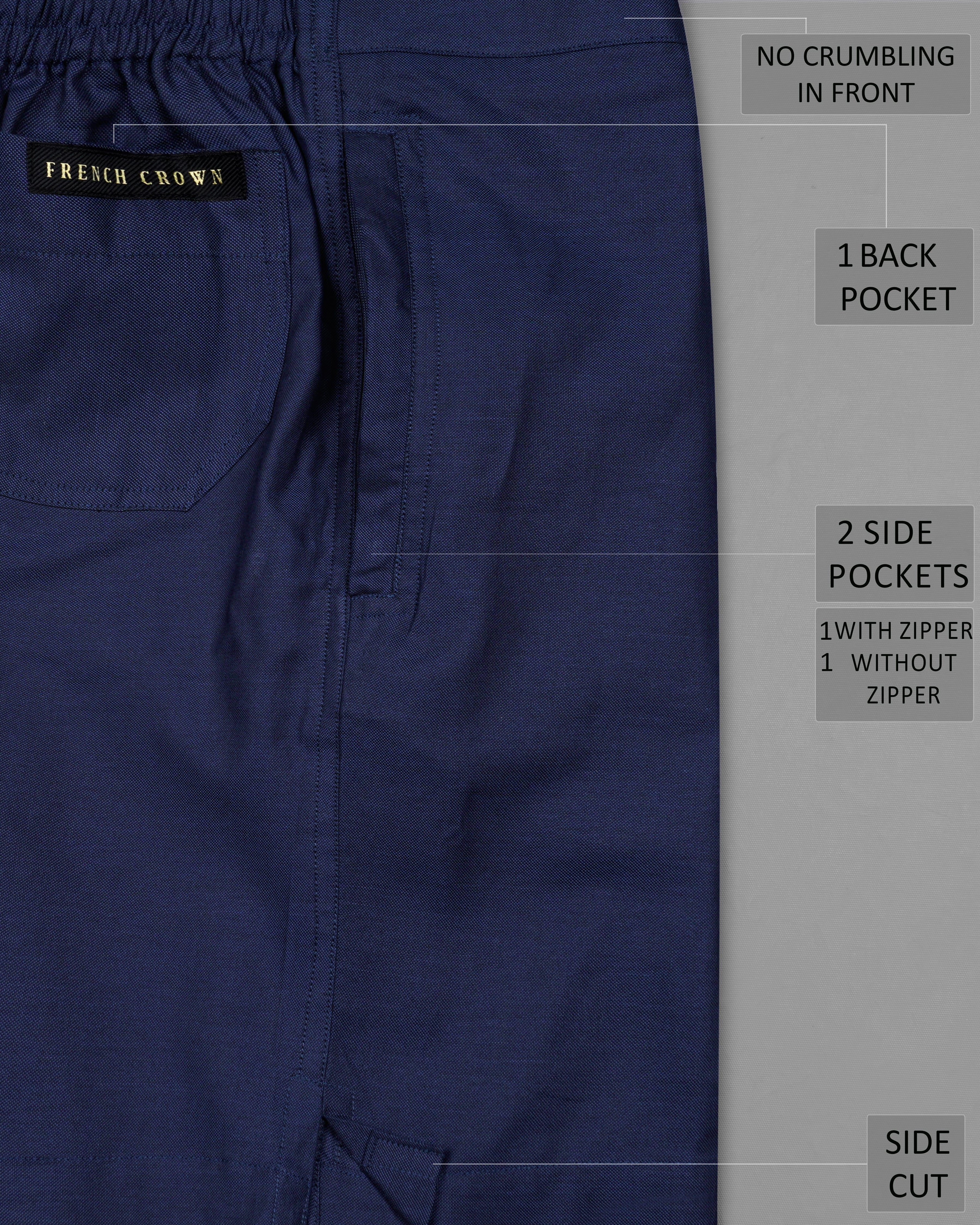 Ebony Clay Blue Royal Oxford Shorts SR255-28, SR255-30, SR255-32, SR255-34, SR255-36, SR255-38, SR255-40, SR255-42, SR255-44