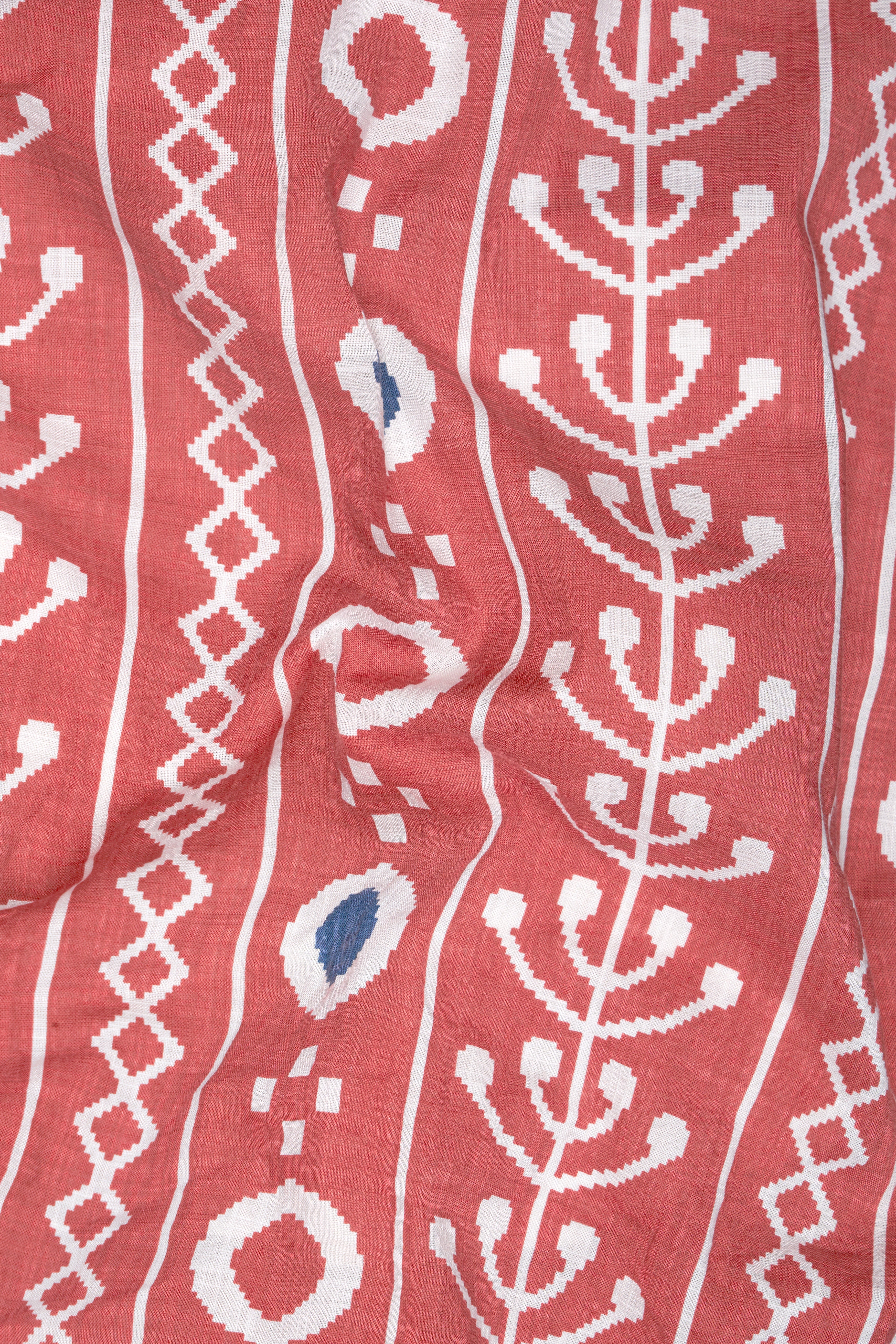 Chestnut Peach Ikat Printed Light Weight Premium Cotton Shorts SR267-28, SR267-30, SR267-32, SR267-34, SR267-36, SR267-38, SR267-40, SR267-42, SR267-44