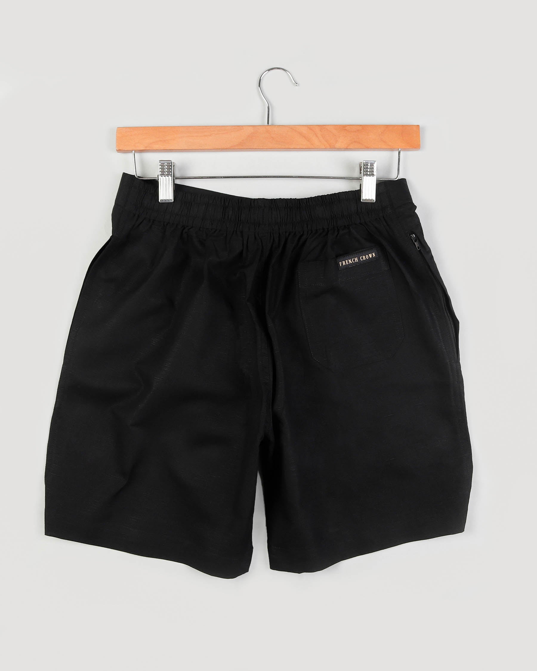 Jade Black Premium Linen and Premium Cotton Shorts SR10-28, SR10-30, SR10-32, SR10-34, SR10-36, SR10-38, SR10-40, SR10-42, SR10-44