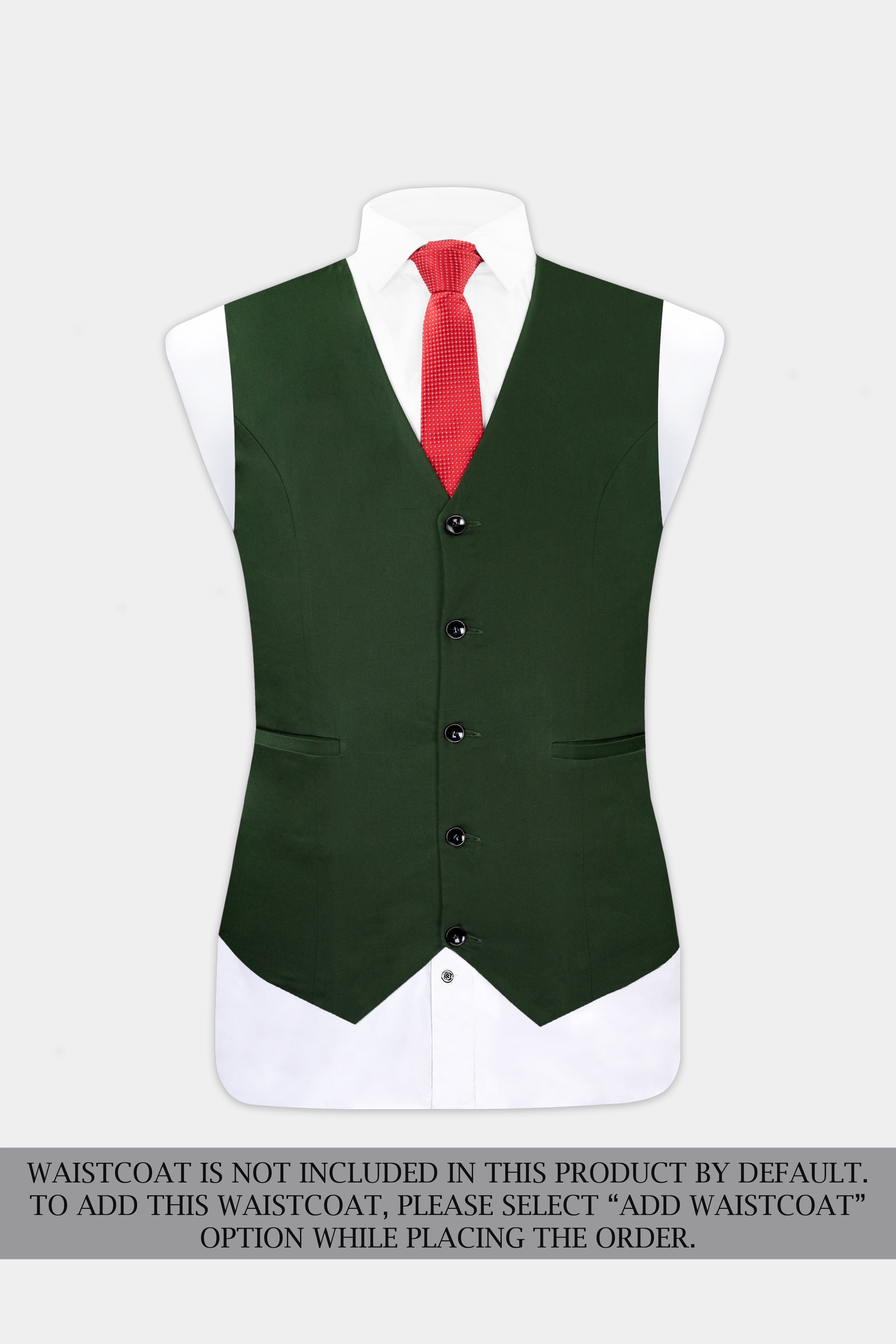 Myrtle Green Wool Rich Single Breasted Stretchable traveler Suit