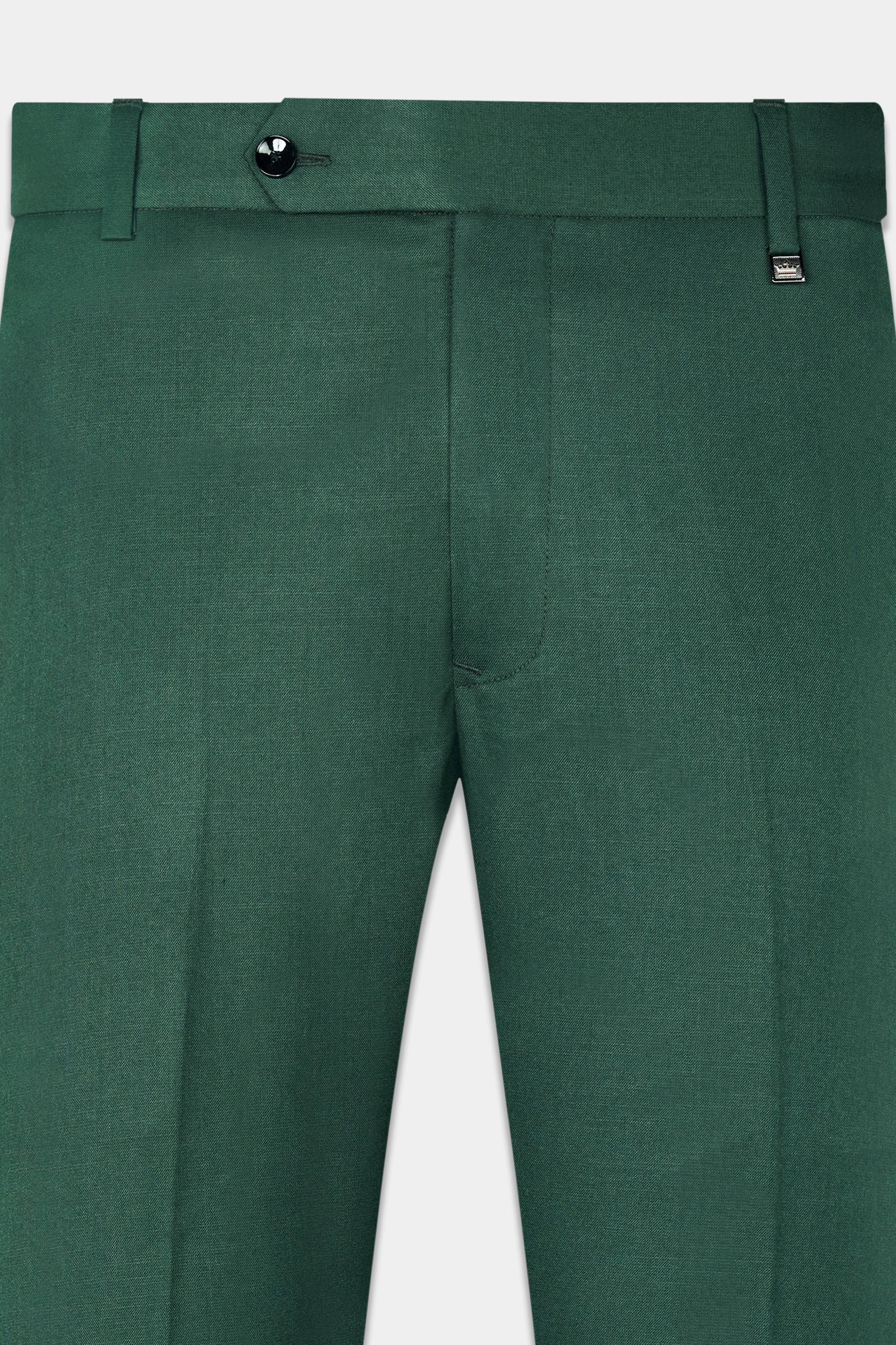 Everglade Green Wool Rich Single Breasted Stretchable traveler Suit