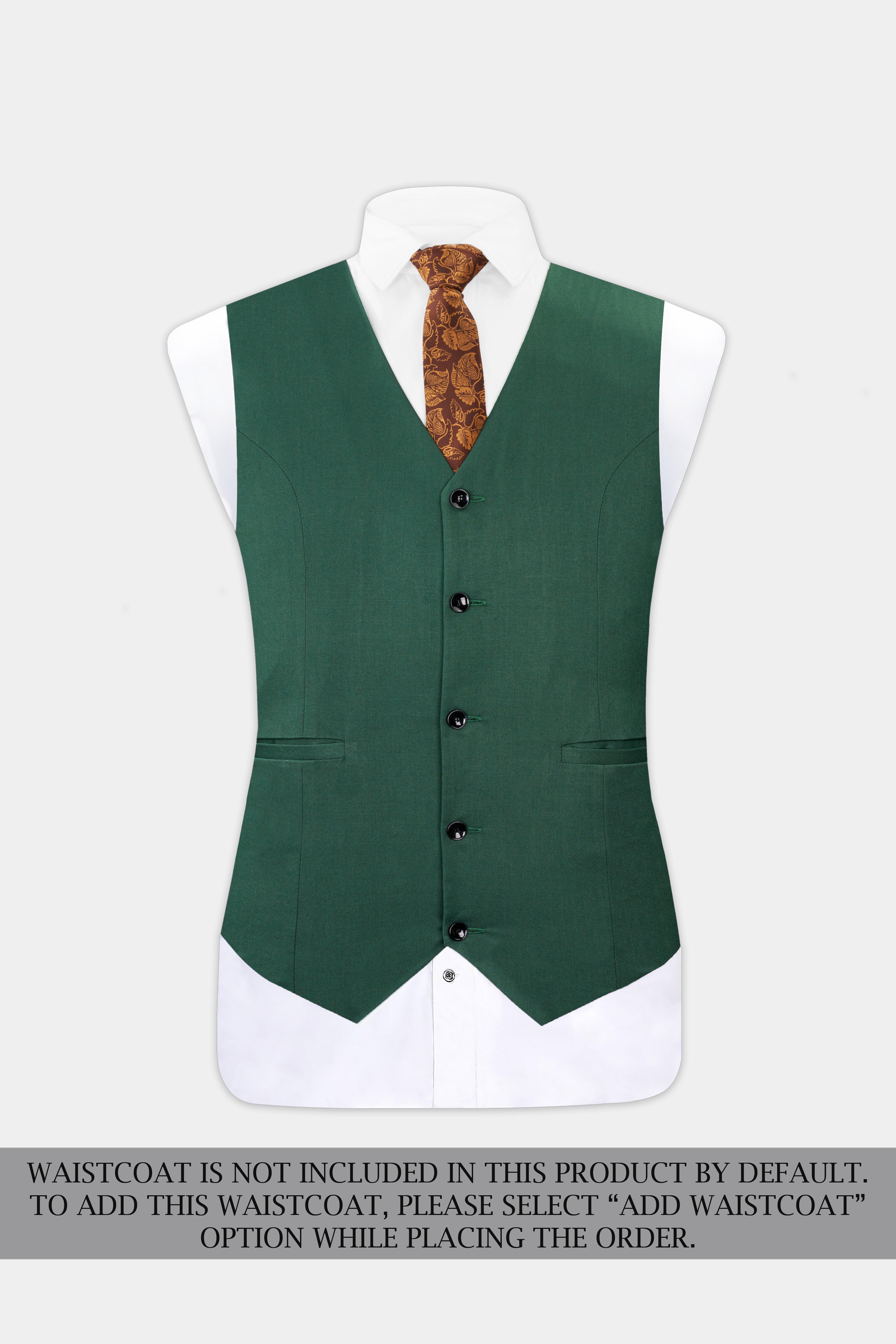 Everglade Green Wool Rich Single Breasted Stretchable traveler Suit