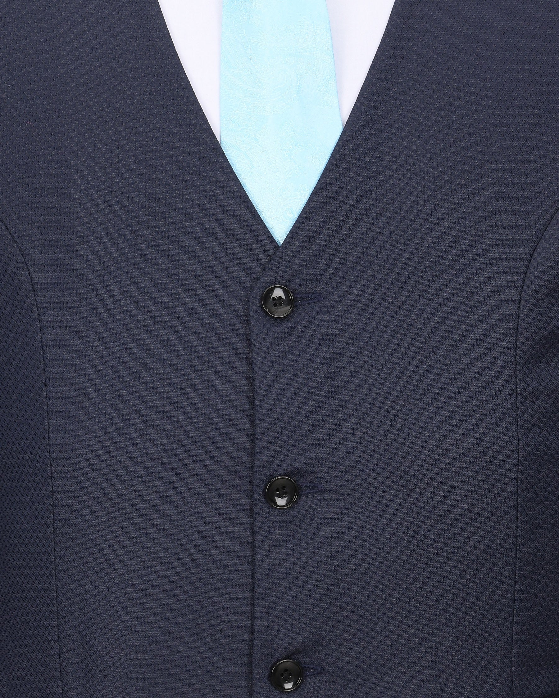 Royal Blue Wool-rich Double-breasted Sports Suit