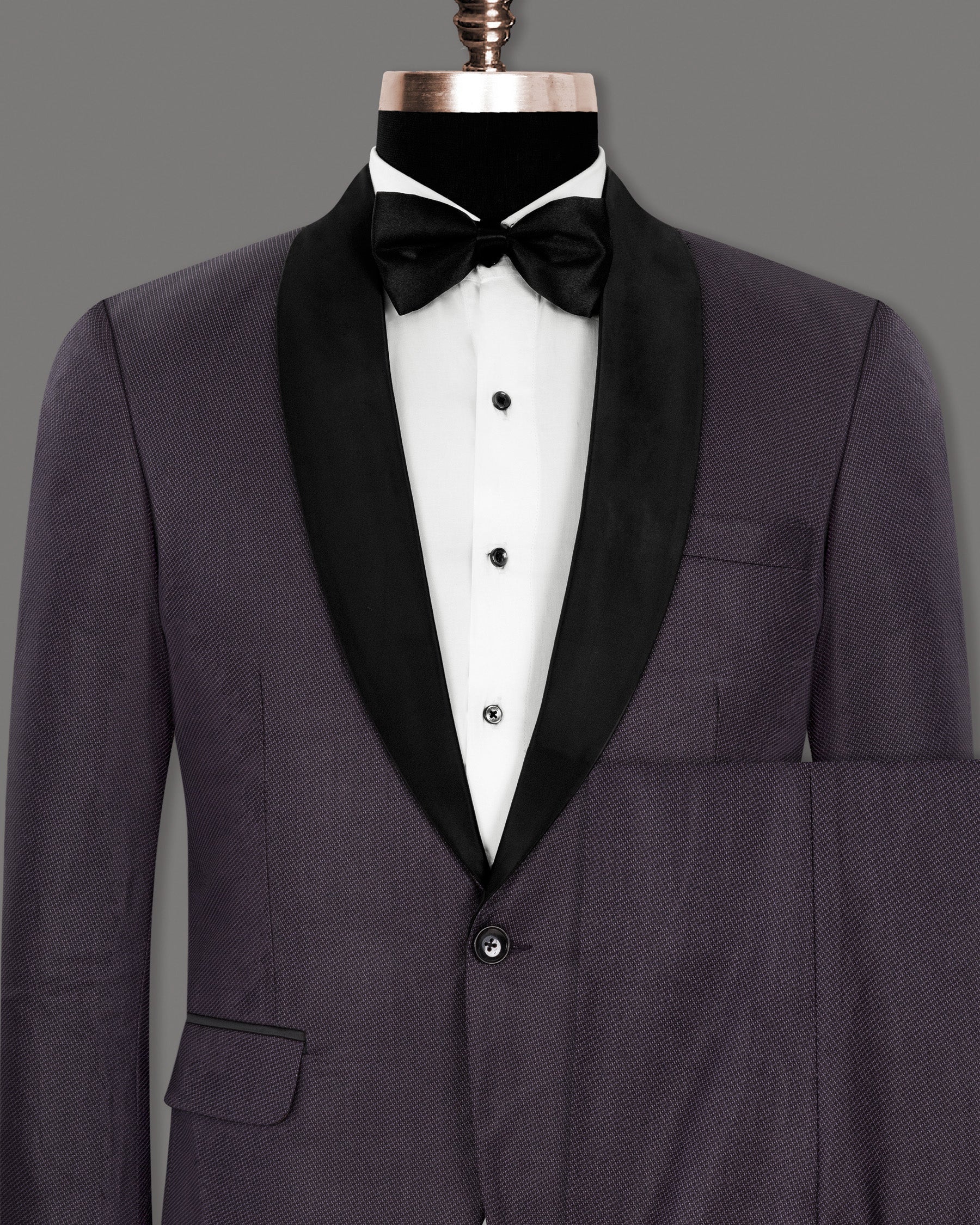 Martinique Violet Subtle Checked Woolrich Tuxedo Suit ST1274-BKL-36, ST1274-BKL-38, ST1274-BKL-40, ST1274-BKL-44, ST1274-BKL-48, ST1274-BKL-50, ST1274-BKL-54, ST1274-BKL-58, ST1274-BKL-56, ST1274-BKL-60, ST1274-BKL-42, ST1274-BKL-46, ST1274-BKL-52