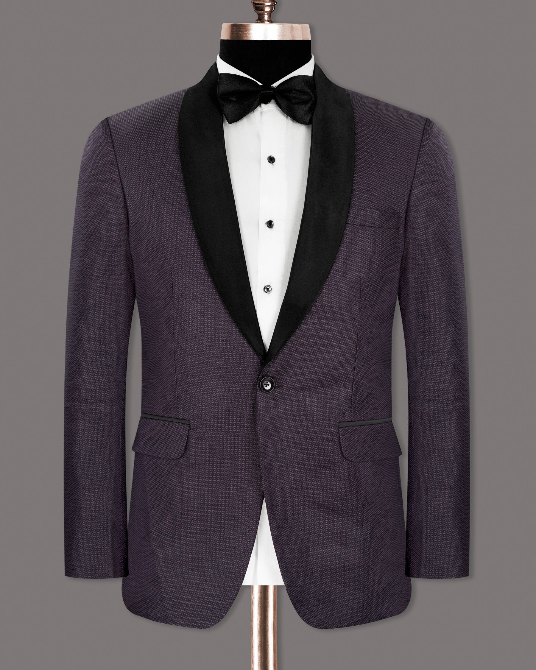 Martinique Violet Subtle Checked Woolrich Tuxedo Suit ST1274-BKL-36, ST1274-BKL-38, ST1274-BKL-40, ST1274-BKL-44, ST1274-BKL-48, ST1274-BKL-50, ST1274-BKL-54, ST1274-BKL-58, ST1274-BKL-56, ST1274-BKL-60, ST1274-BKL-42, ST1274-BKL-46, ST1274-BKL-52