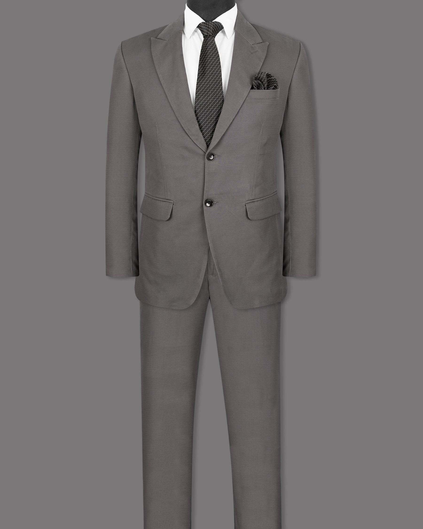 Bright Grey Premium Cotton Suit ST1283-SBP-36, ST1283-SBP-38, ST1283-SBP-40, ST1283-SBP-42, ST1283-SBP-44, ST1283-SBP-46, ST1283-SBP-52, ST1283-SBP-54, ST1283-SBP-48, ST1283-SBP-50, ST1283-SBP-56, ST1283-SBP-58, ST1283-SBP-60