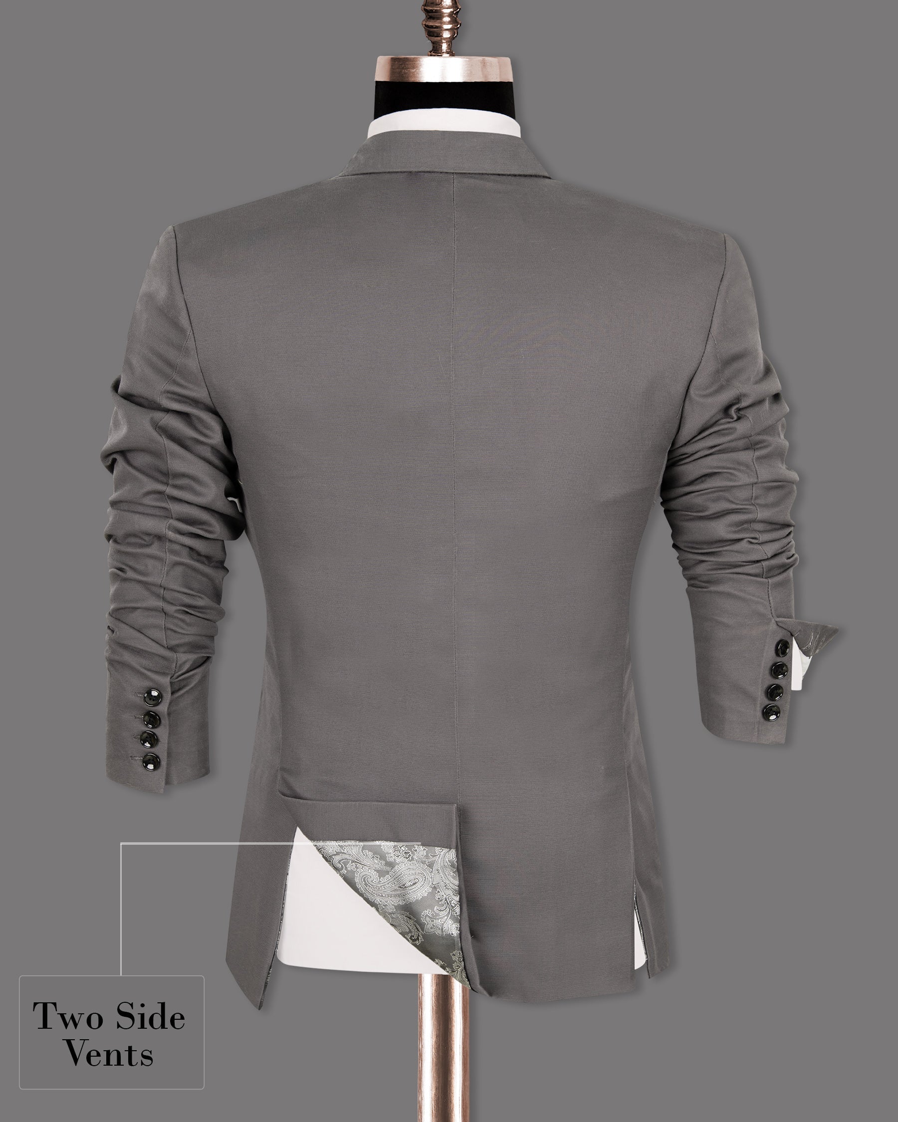 Bright Grey Premium Cotton Suit ST1283-SBP-36, ST1283-SBP-38, ST1283-SBP-40, ST1283-SBP-42, ST1283-SBP-44, ST1283-SBP-46, ST1283-SBP-52, ST1283-SBP-54, ST1283-SBP-48, ST1283-SBP-50, ST1283-SBP-56, ST1283-SBP-58, ST1283-SBP-60