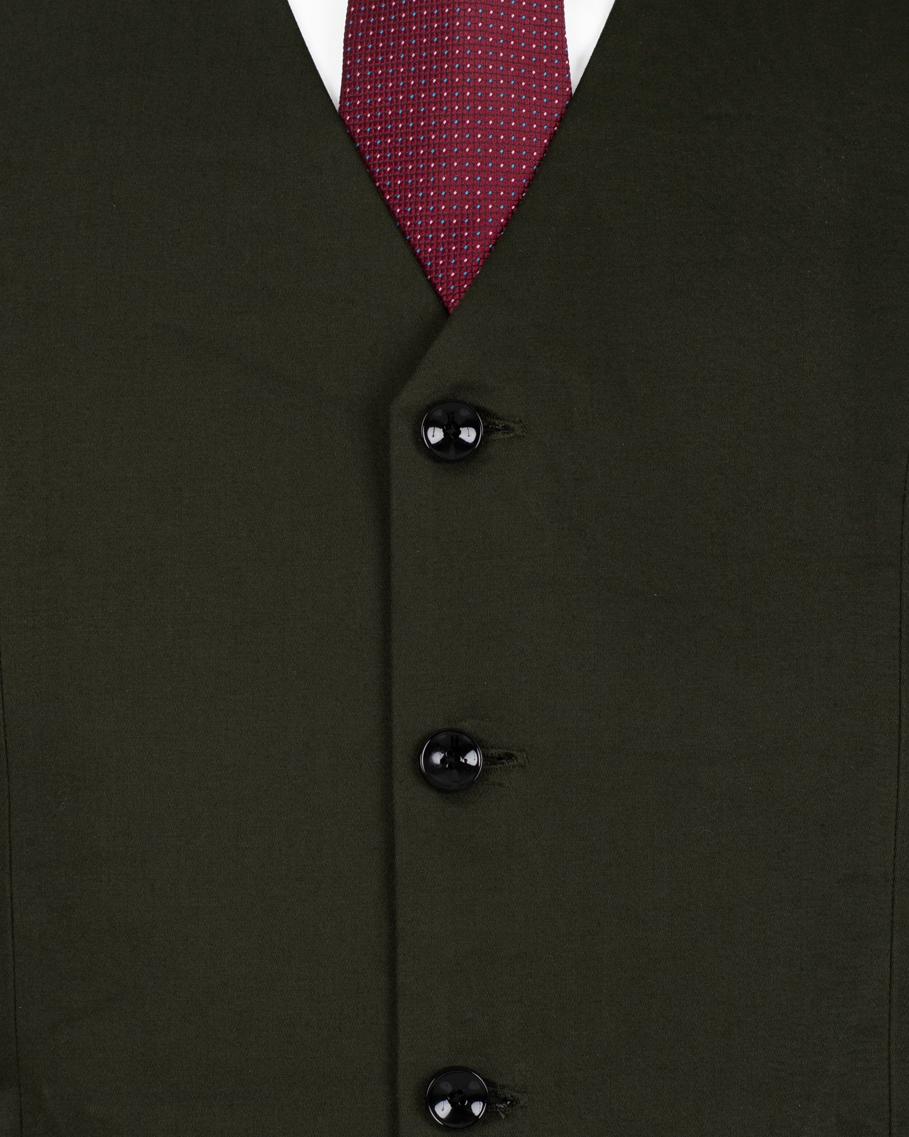 Log Cabin Green Double Breasted Premium Cotton Suit