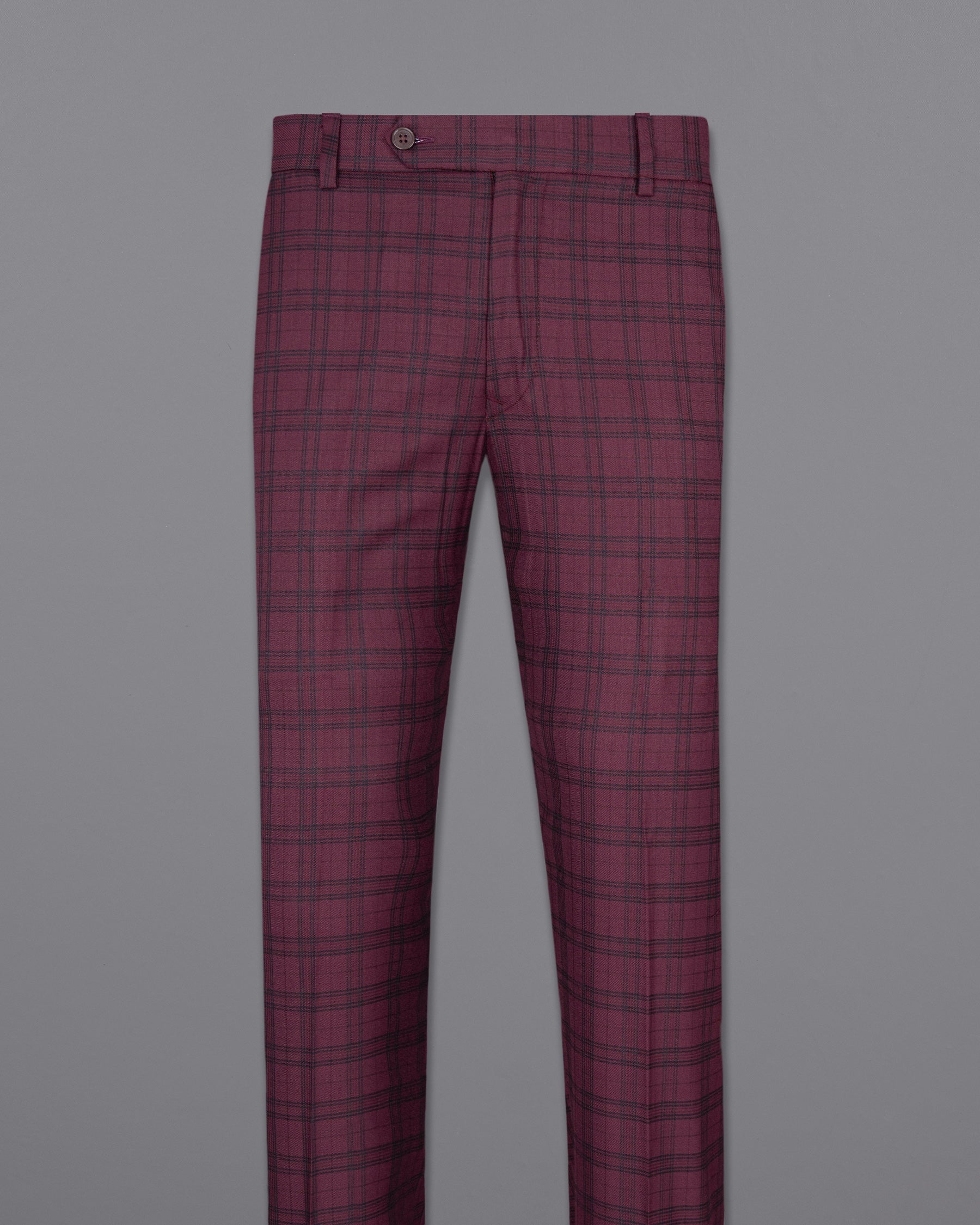 Eggplant Red Plaid Wool Rich Tuxedo Suit ST1379-BKL-36, ST1379-BKL-38, ST1379-BKL-40, ST1379-BKL-42, ST1379-BKL-44, ST1379-BKL-46, ST1379-BKL-48, ST1379-BKL-50, ST1379-BKL-52, ST1379-BKL-54, ST1379-BKL-56, ST1379-BKL-58, ST1379-BKL-60