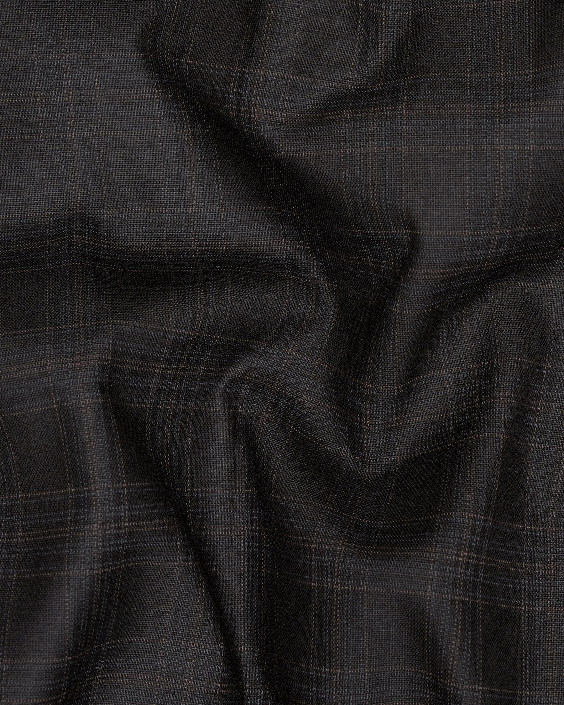 Piano Black Plaid Designer Lapel Wool Rich Suit ST1403-D22-36, ST1403-D22-38, ST1403-D22-40, ST1403-D22-42, ST1403-D22-44, ST1403-D22-46, ST1403-D22-48, ST1403-D22-50, ST1403-D22-52, ST1403-D22-54, ST1403-D22-56, ST1403-D22-58, ST1403-D22-60