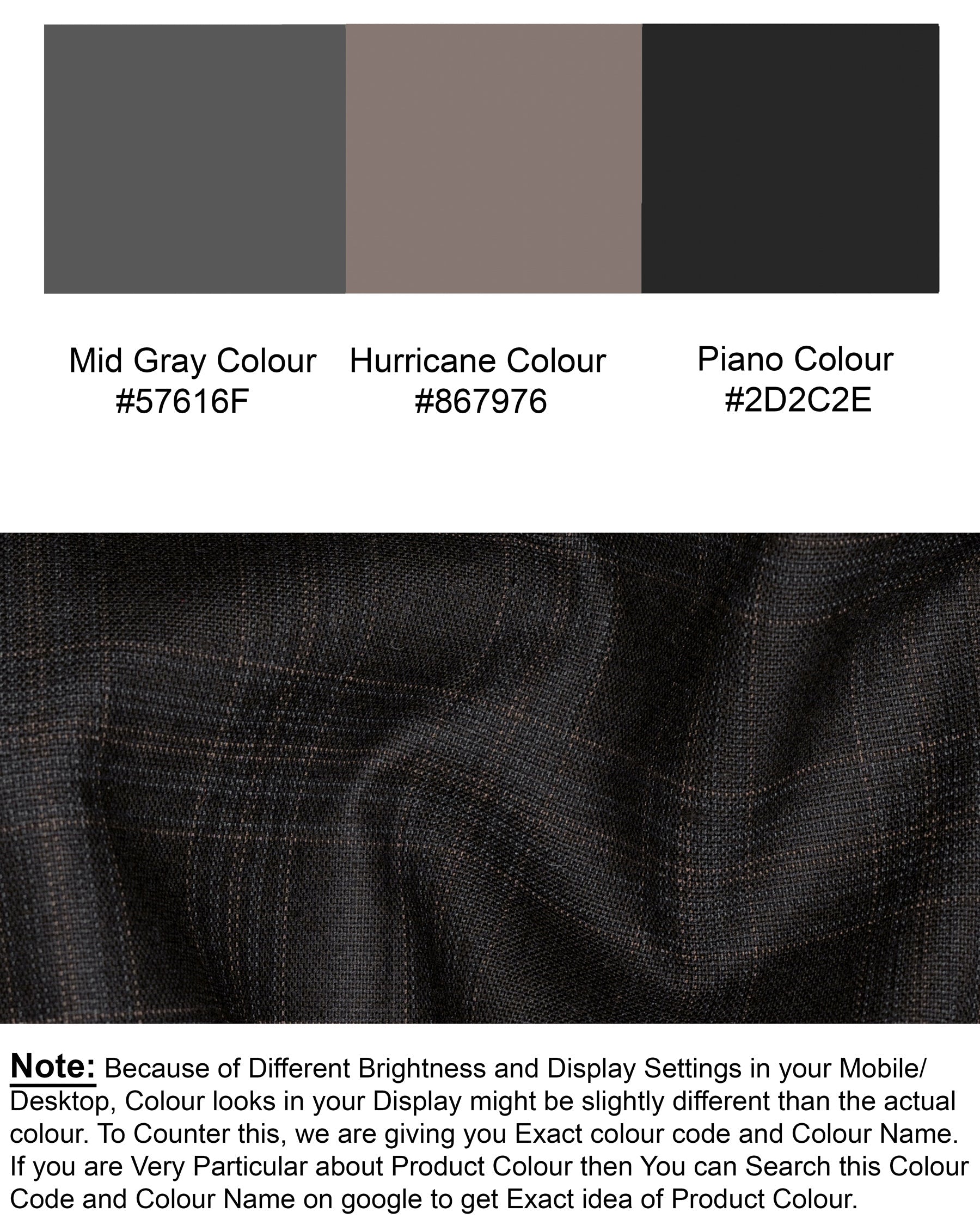 Piano Black Plaid Designer Lapel Wool Rich Suit ST1403-D22-36, ST1403-D22-38, ST1403-D22-40, ST1403-D22-42, ST1403-D22-44, ST1403-D22-46, ST1403-D22-48, ST1403-D22-50, ST1403-D22-52, ST1403-D22-54, ST1403-D22-56, ST1403-D22-58, ST1403-D22-60