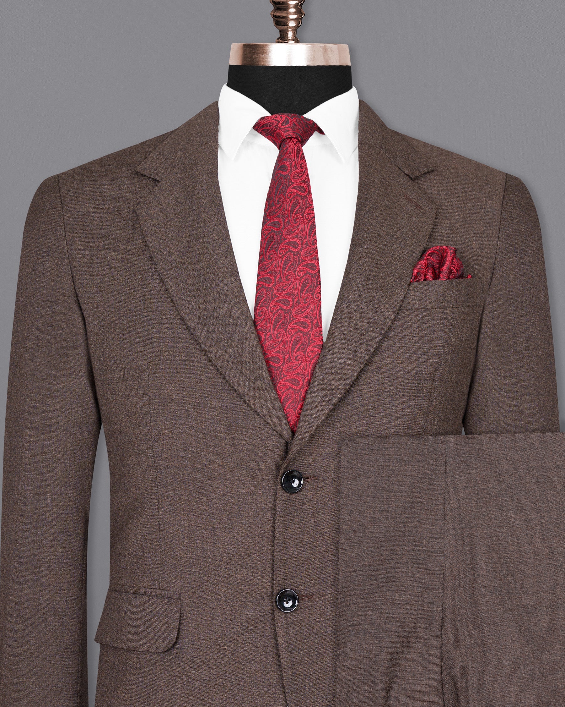 Paco Brown Woolrich Suit ST1433-SB-36,ST1433-SB-38,ST1433-SB-40,ST1433-SB-42,ST1433-SB-44,ST1433-SB-46,ST1433-SB-48,ST1433-SB-50,ST1433-SB-52,ST1433-SB-54,ST1433-SB-56,ST1433-SB-58,ST1433-SB-60