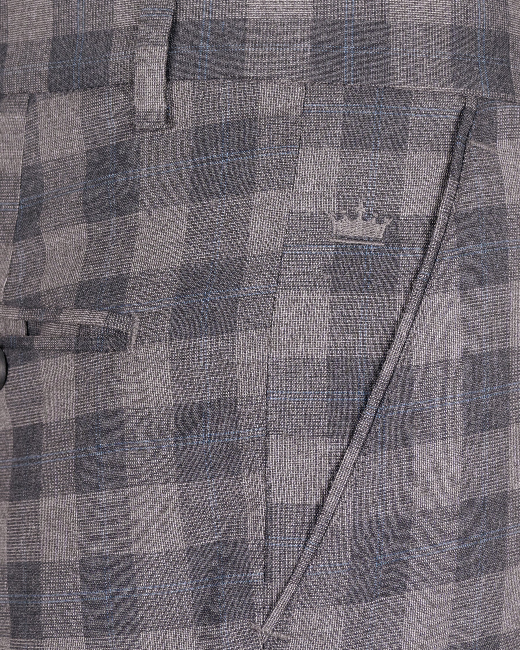 Manatee Grey windowpane Wool Rich Suit ST1445-SB-36,ST1445-SB-38,ST1445-SB-40,ST1445-SB-42,ST1445-SB-44,ST1445-SB-46,ST1445-SB-48,ST1445-SB-50,ST1445-SB-52,ST1445-SB-54,ST1445-SB-56,ST1445-SB-58,ST1445-SB-60