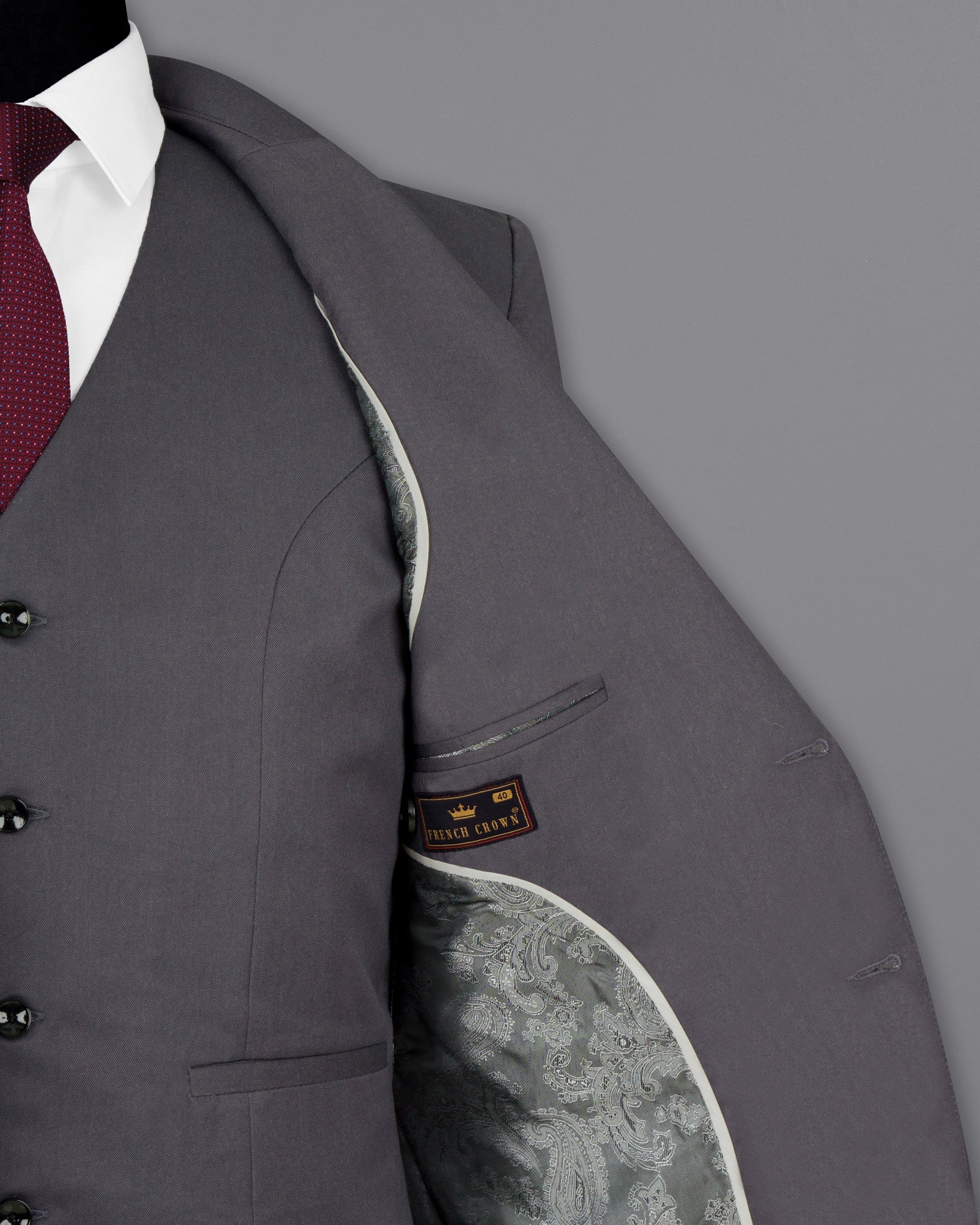 Mulled Grey Wool Rich Suit ST1493-SB-36, ST1493-SB-38, ST1493-SB-40, ST1493-SB-42, ST1493-SB-44, ST1493-SB-46, ST1493-SB-48, ST1493-SB-50, ST1493-SB-52, ST1493-SB-54, ST1493-SB-56, ST1493-SB-58, ST1493-SB-60