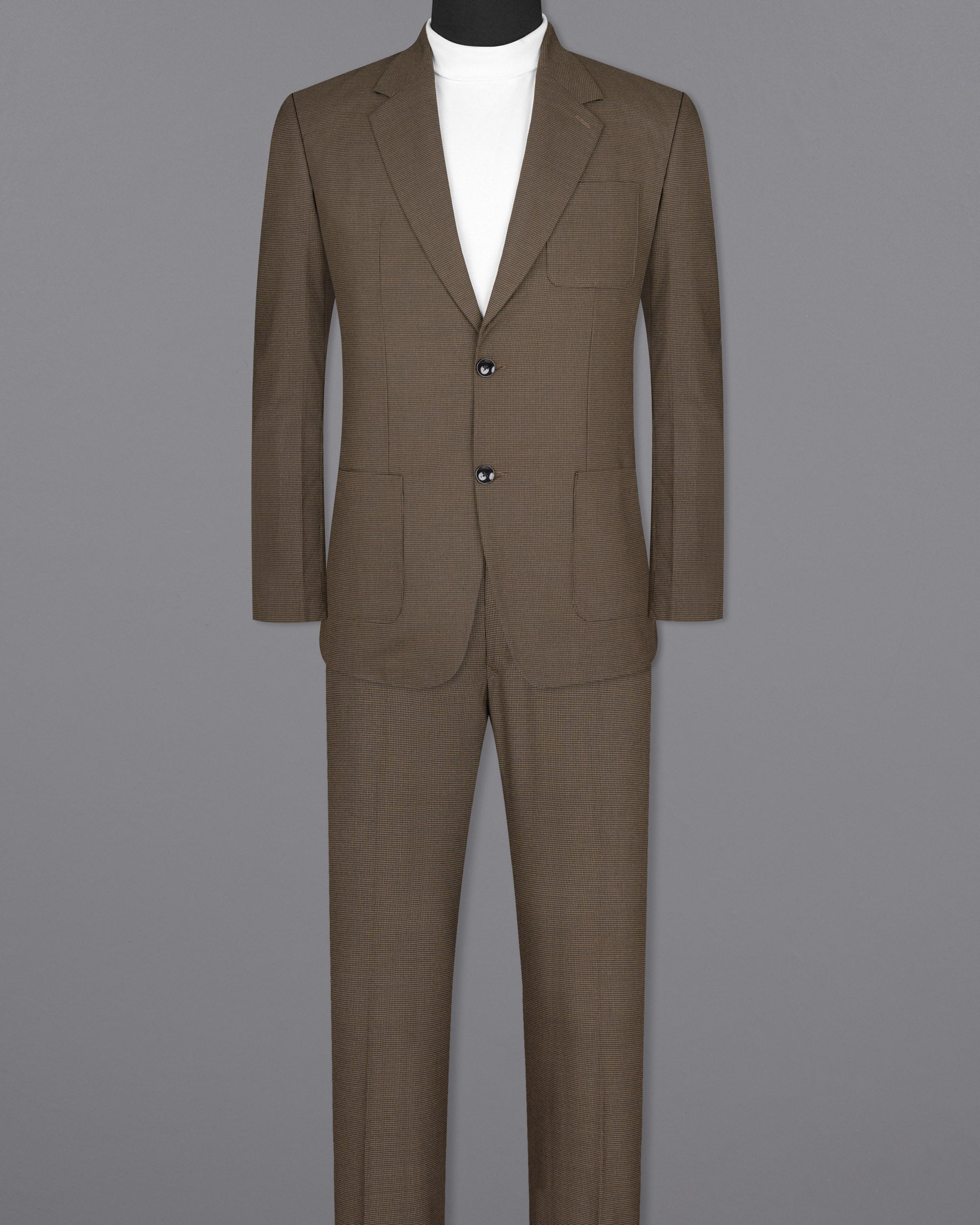 Coffee Brown Hounstooth Wool Rich Sports Suit ST1600-SB-PP-36, ST1600-SB-PP-38, ST1600-SB-PP-40, ST1600-SB-PP-42, ST1600-SB-PP-44, ST1600-SB-PP-46, ST1600-SB-PP-48, ST1600-SB-PP-50, ST1600-SB-PP-52, ST1600-SB-PP-54, ST1600-SB-PP-56, ST1600-SB-PP-58, ST1600-SB-PP-60