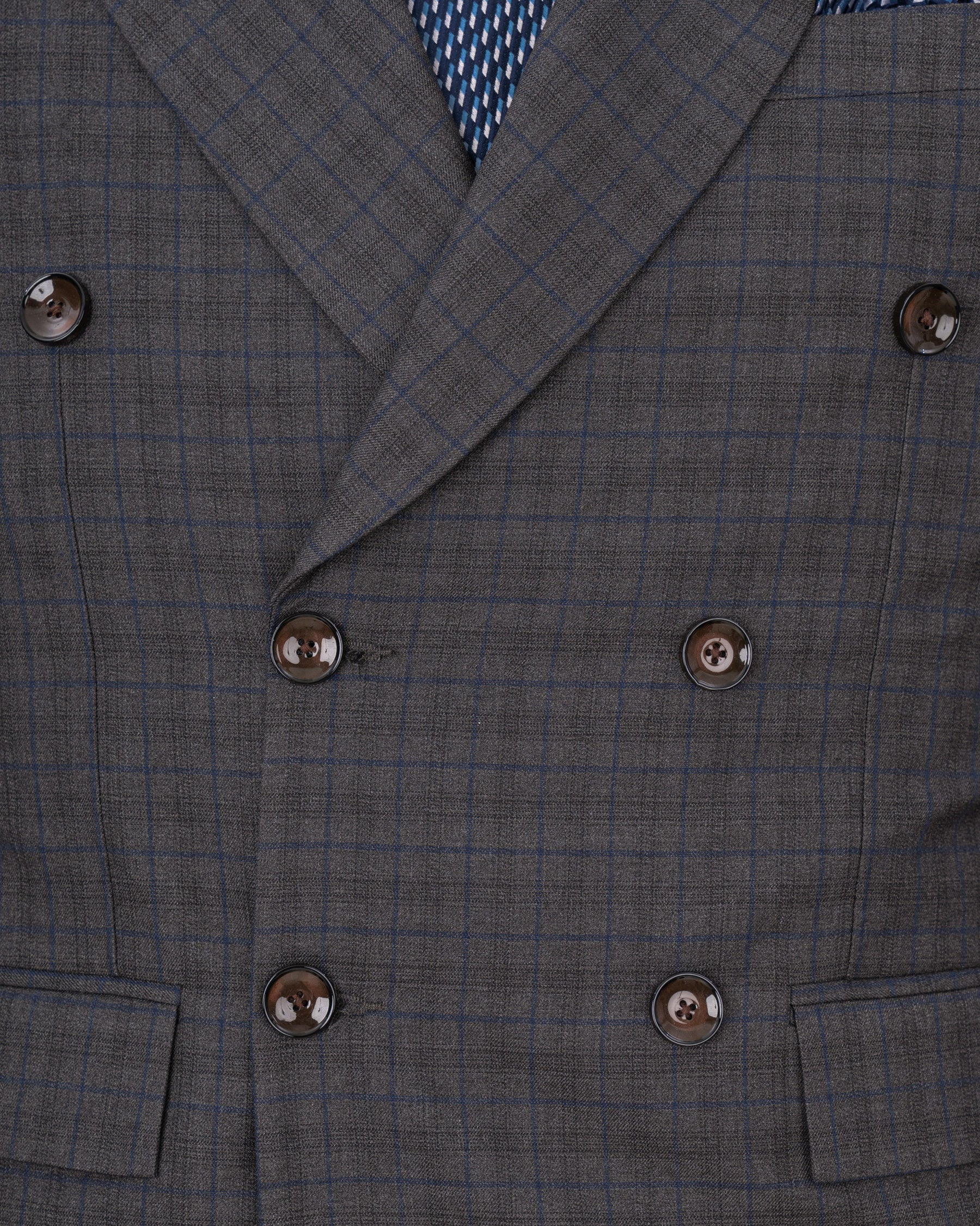 Tundora Gray Plaid Double Breasted Suit ST1724-DB-36, ST1724-DB-38, ST1724-DB-40, ST1724-DB-42, ST1724-DB-44, ST1724-DB-46, ST1724-DB-48, ST1724-DB-50, ST1724-DB-52, ST1724-DB-54, ST1724-DB-56, ST1724-DB-58, ST1724-DB-60