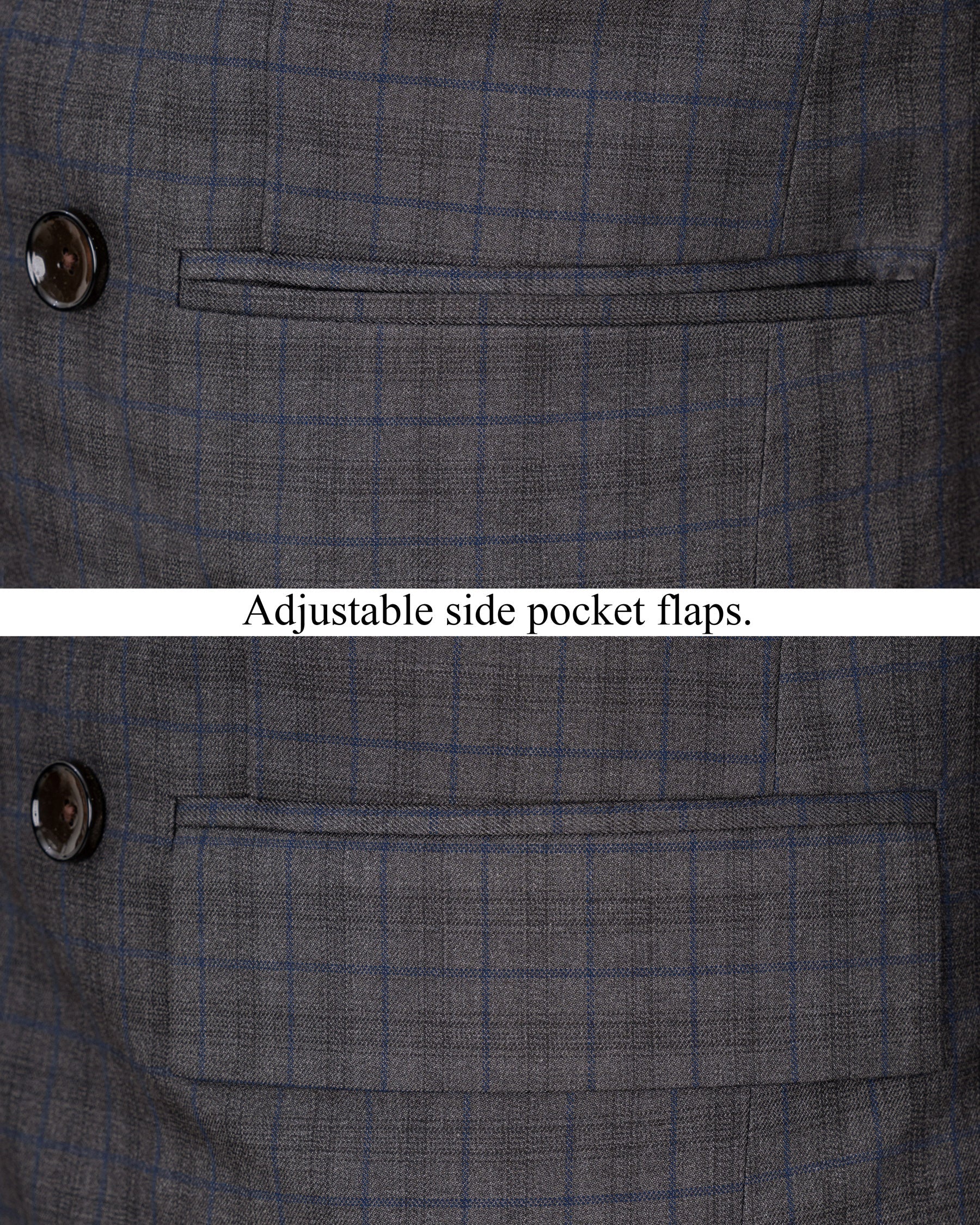 Tundora Gray Plaid Double Breasted Suit ST1724-DB-36, ST1724-DB-38, ST1724-DB-40, ST1724-DB-42, ST1724-DB-44, ST1724-DB-46, ST1724-DB-48, ST1724-DB-50, ST1724-DB-52, ST1724-DB-54, ST1724-DB-56, ST1724-DB-58, ST1724-DB-60