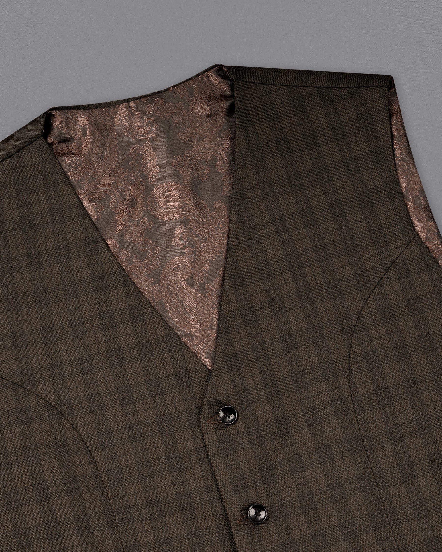 Armadillo Brown Plaid Double-breasted Suit ST1755-DB-36, ST1755-DB-38, ST1755-DB-40, ST1755-DB-42, ST1755-DB-44, ST1755-DB-46, ST1755-DB-48, ST1755-DB-50, ST1755-DB-52, ST1755-DB-54, ST1755-DB-56, ST1755-DB-58, ST1755-DB-60