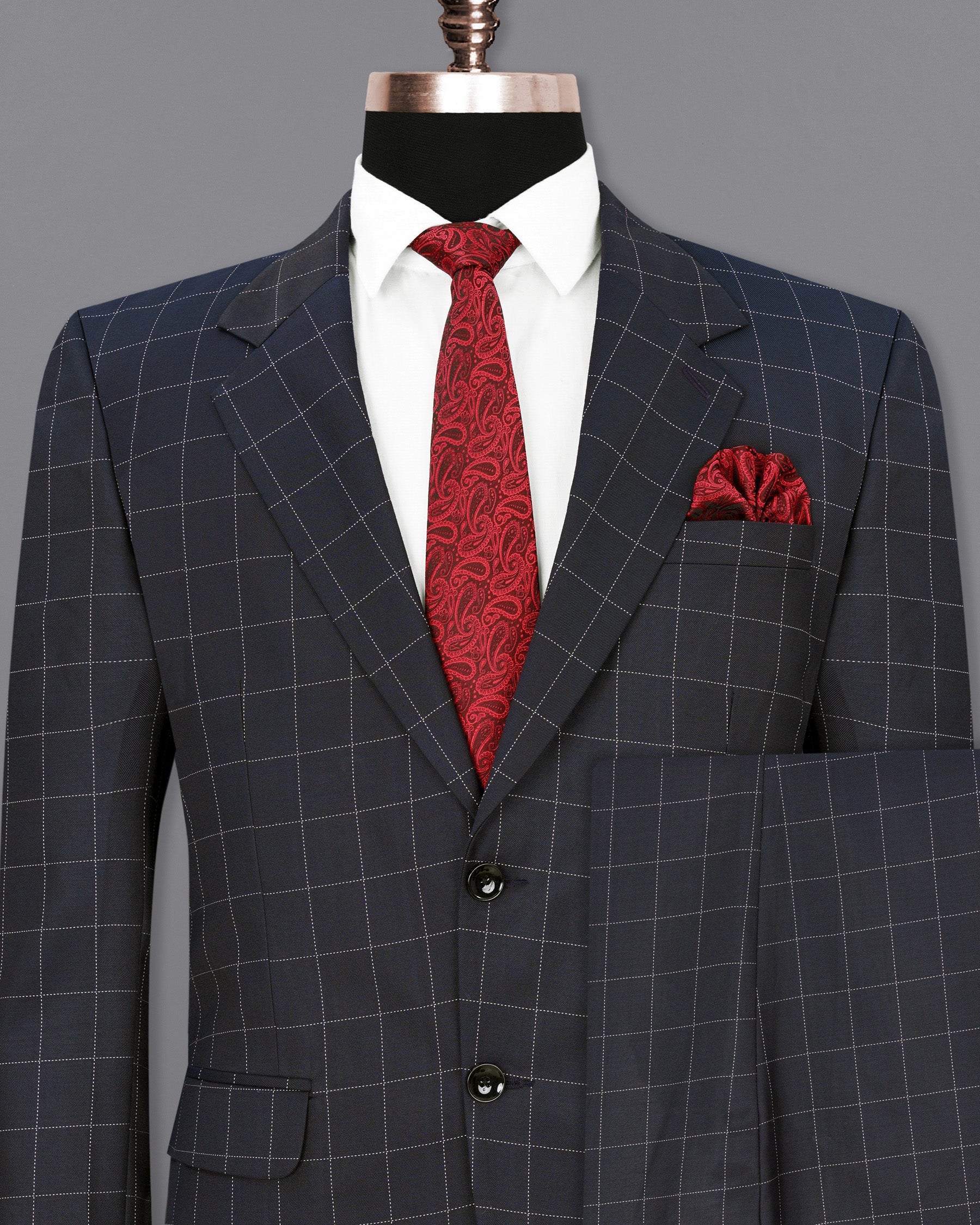 Thunder Blue Windowpane Suit ST1896-SB-36, ST1896-SB-38, ST1896-SB-40, ST1896-SB-42, ST1896-SB-44, ST1896-SB-46, ST1896-SB-48, ST1896-SB-50, ST1896-SB-52, ST1896-SB-54, ST1896-SB-56, ST1896-SB-58, ST1896-SB-60