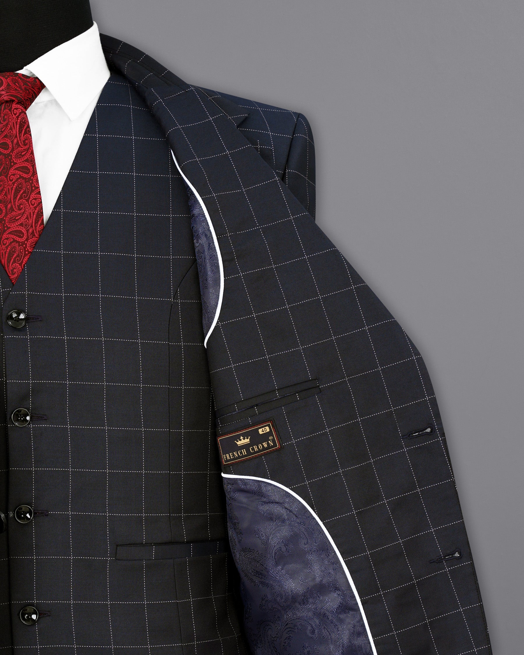 Thunder Blue Windowpane Suit ST1896-SB-36, ST1896-SB-38, ST1896-SB-40, ST1896-SB-42, ST1896-SB-44, ST1896-SB-46, ST1896-SB-48, ST1896-SB-50, ST1896-SB-52, ST1896-SB-54, ST1896-SB-56, ST1896-SB-58, ST1896-SB-60