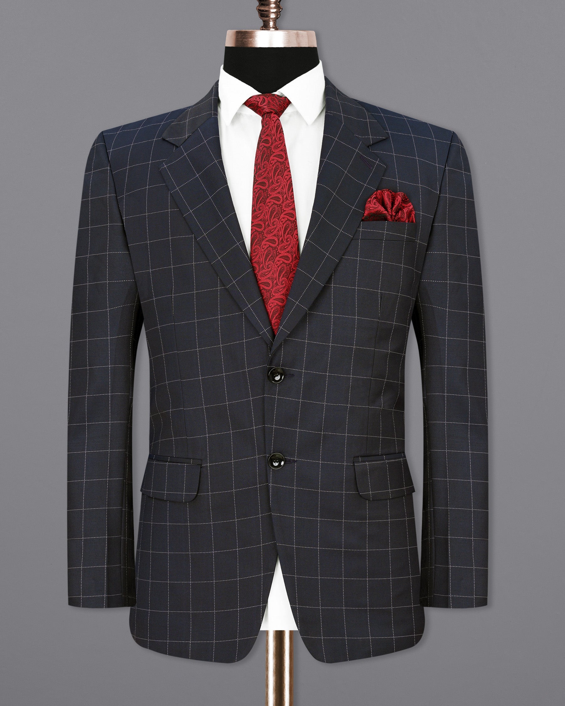 Thunder Blue Windowpane Suit ST1896-SB-36, ST1896-SB-38, ST1896-SB-40, ST1896-SB-42, ST1896-SB-44, ST1896-SB-46, ST1896-SB-48, ST1896-SB-50, ST1896-SB-52, ST1896-SB-54, ST1896-SB-56, ST1896-SB-58, ST1896-SB-60