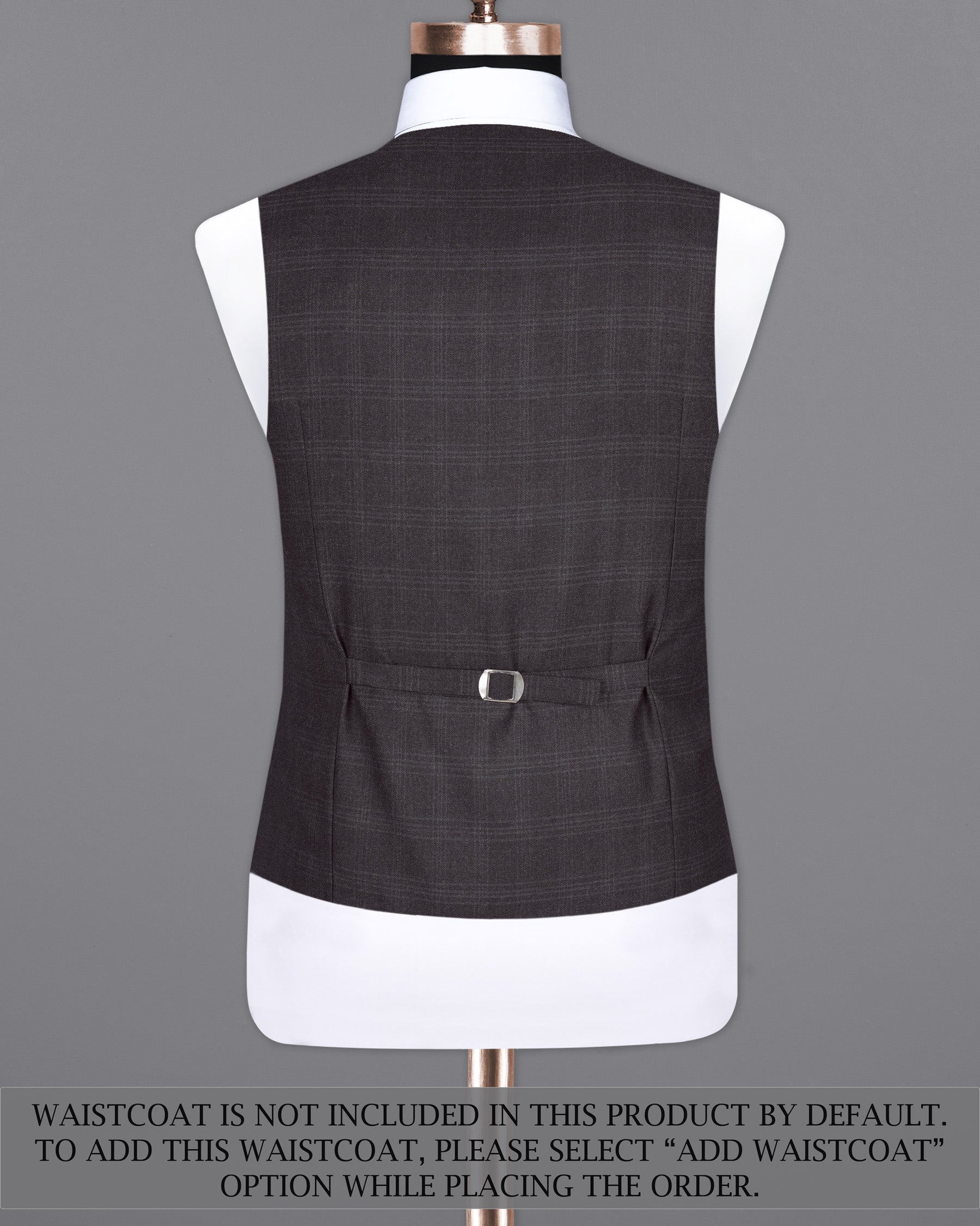 Tuatara Gray Subtle windowpanew Double Breasted Suit